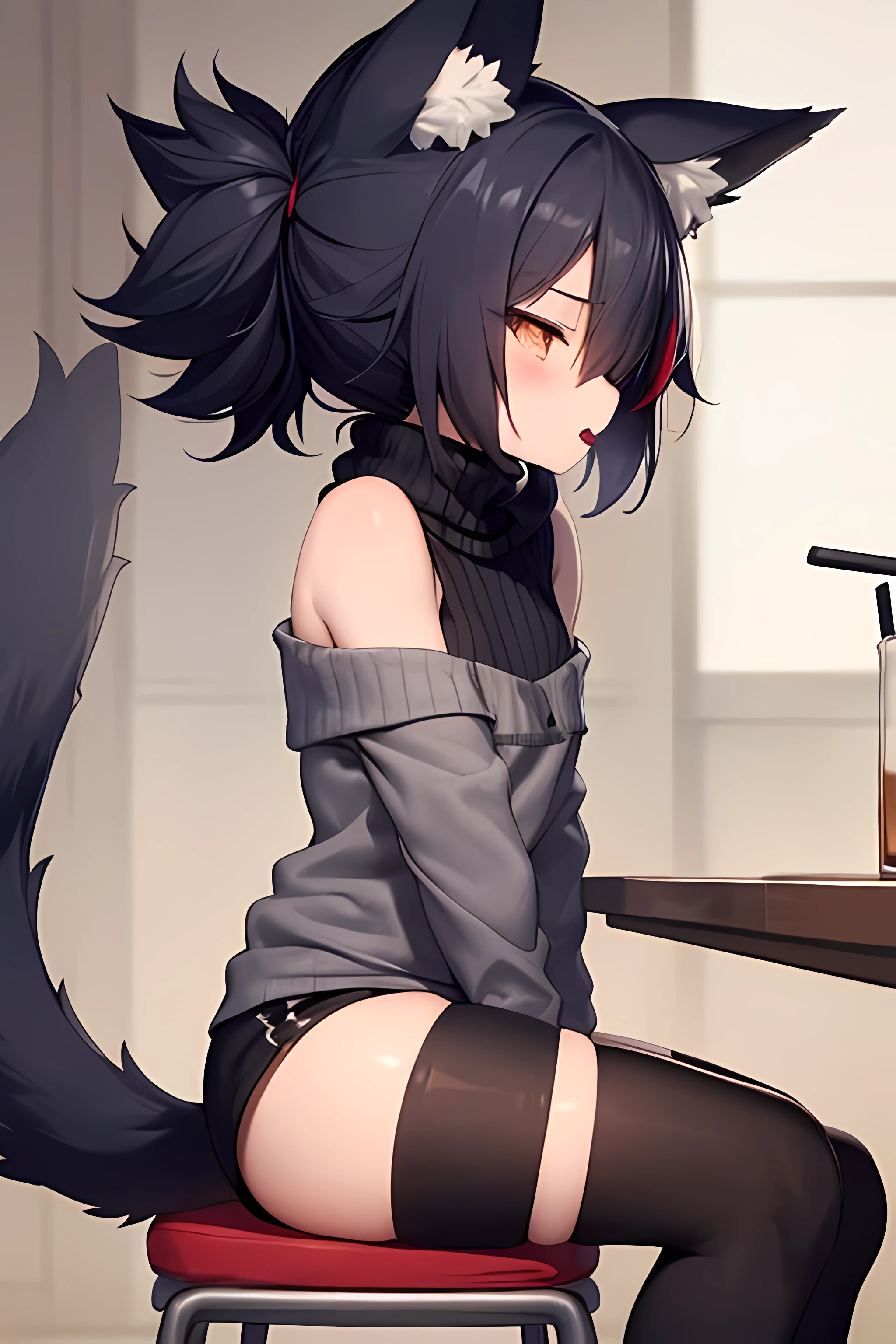 neko anime girl masturbating