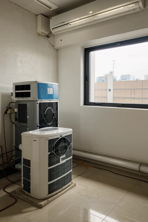air conditioning equipment in a building