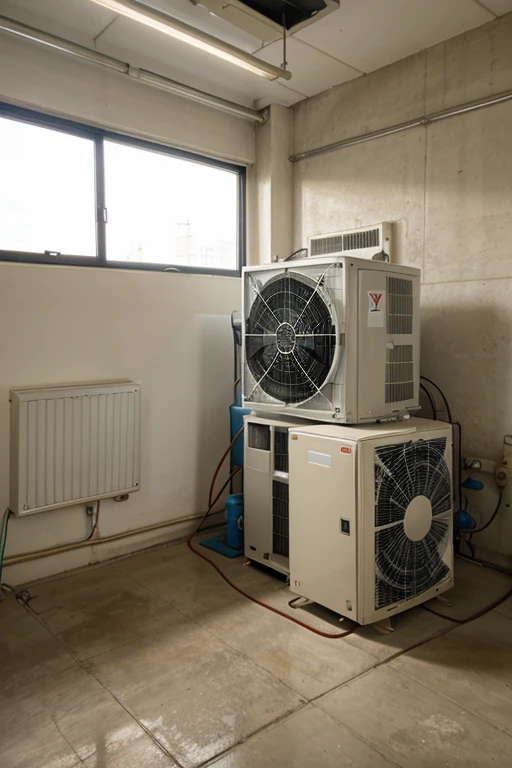 air conditioning equipment in a building