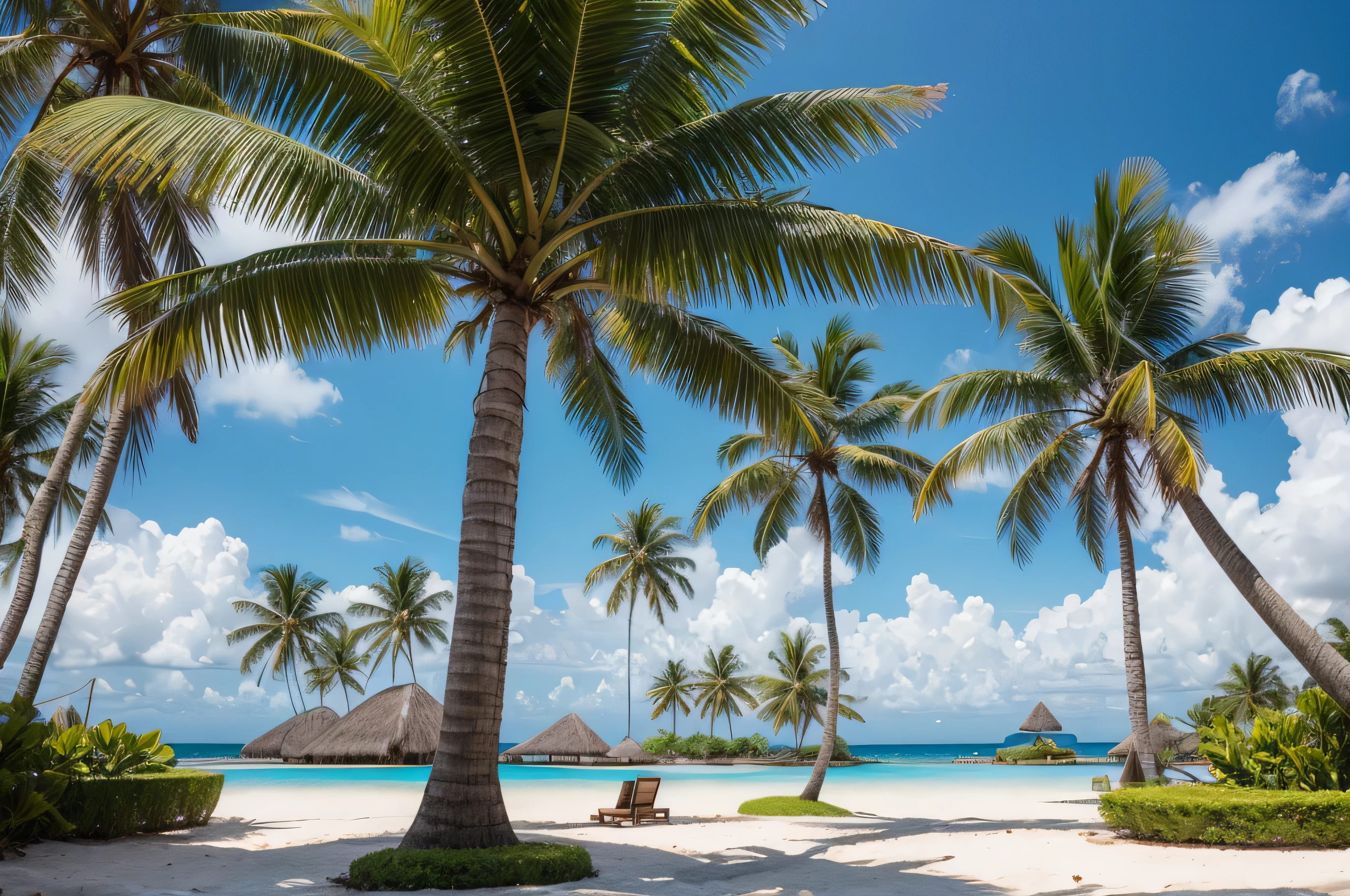 brazilian coconut tree, futuristic, realistic,