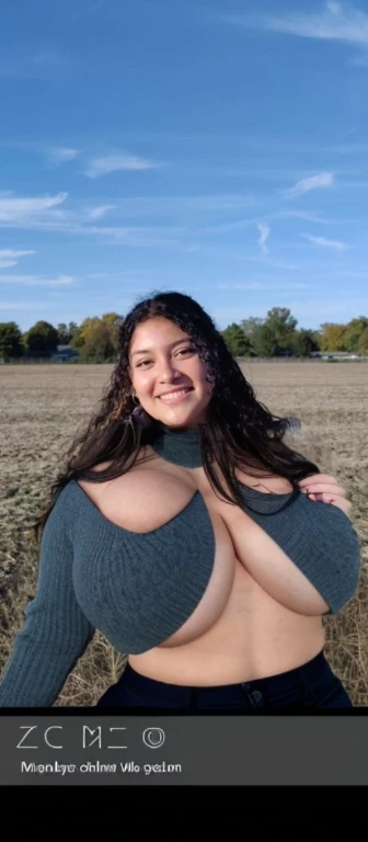 arafed woman n in a field with a blue sky, profile picture, profile pic, with a tree in the background, profile image, headshot profile picture, profile shot, with earth in the background, alanis guillen, 🍂 cute, with a park in the background, top half of body, full body shot close up, neck zoomed in, upper body close up, Big tits, huge tits, no clothes, sexy, cute, minimal clothes, thick, bbw, chubby stomach, thick nipples, nipple piercings, large areola, hard nipples, piercing through shirt, nipples hard through shirt, chubby stomach showing, tummy spilling over the side, muffin top, no pants, stomach too big for panties