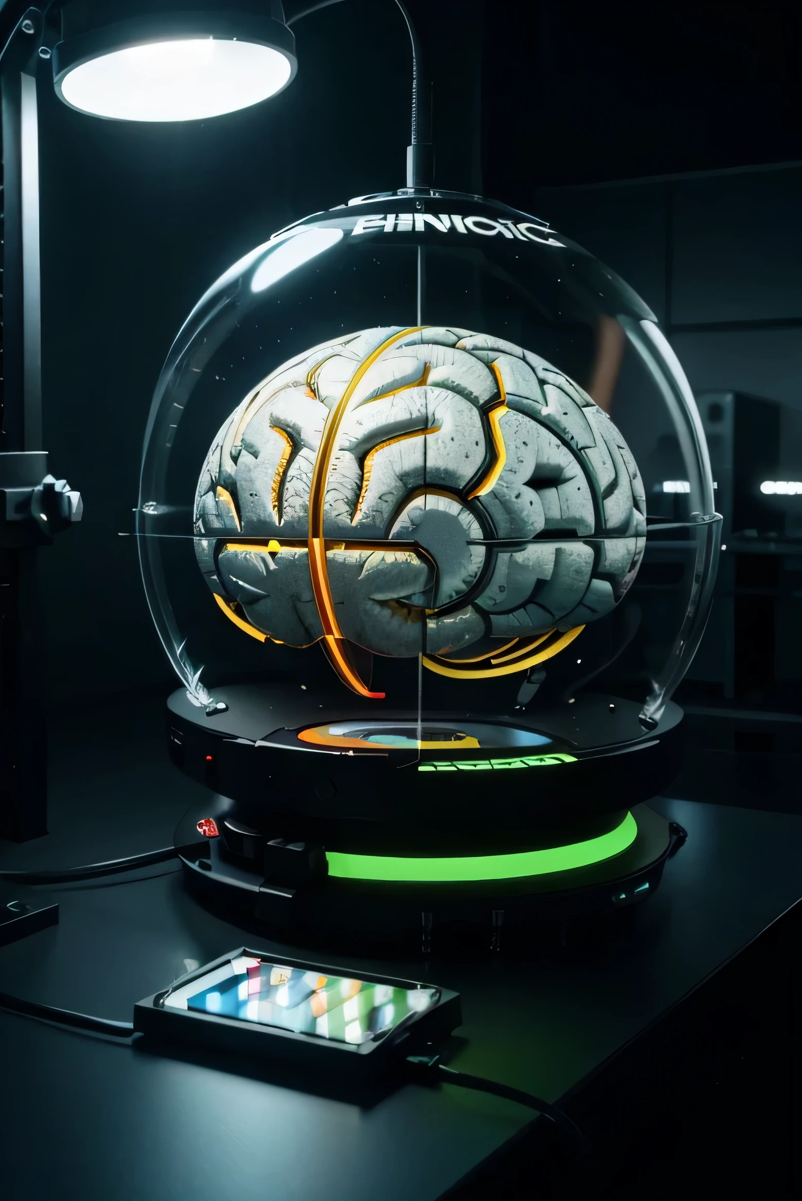 Mente, brain, eletronic circuits, imprimir, imprensa, empacotamento, Projetar, label, Industry, pre imprensa, Cmyk, Engenharia, uma imagem 3d de cerebros criando pack, recorte em plotter, diecut, pacote de design