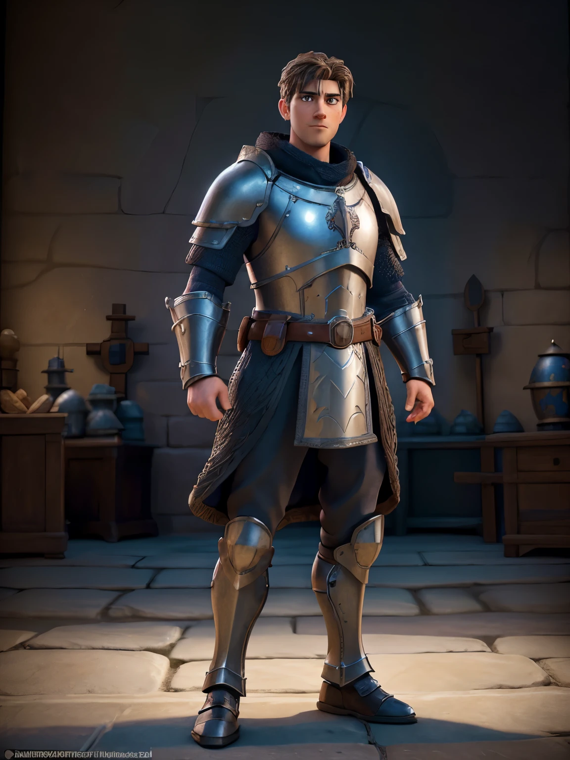 best quality,4k,8k,highres,masterpiece:1.2), (realistic,photorealistic,photo-realistic:1.37), detailed armor, shining armor, confident pose, powerful stance, sharp eyes, proud expression, ancient medieval knight, historical character, epic, heroic atmosphere, illuminated by sunlight, dramatic lighting, vibrant colors, intricate details, battle-ready, medieval warrior, elegant knight, majestic presence, chivalrous demeanor, chainmail armor, polished, authentic depiction, aged battle scars, ancient flag flying high, medieval landscapes, stoic personality, honorable knight, decorated breastplate, knight templar's cross, formidable presence, armor with engraved motifs. Full body lenght portrait, no background.