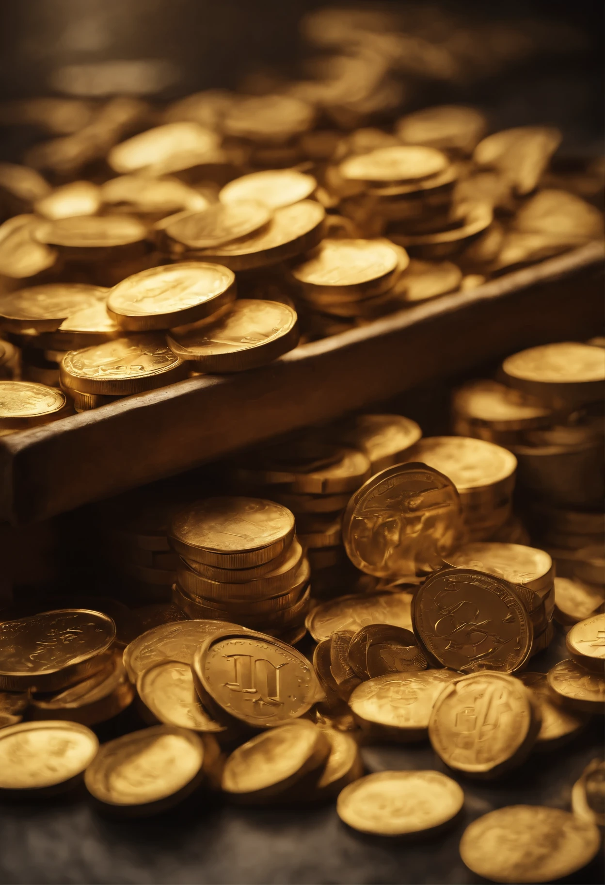Gold growing arrow with gold coin money stacks and gold bar business and finance savings investment concept (best quality,4k,8k,highres,masterpiece:1.2),ultra-detailed,(realistic,photorealistic,photo-realistic:1.37),