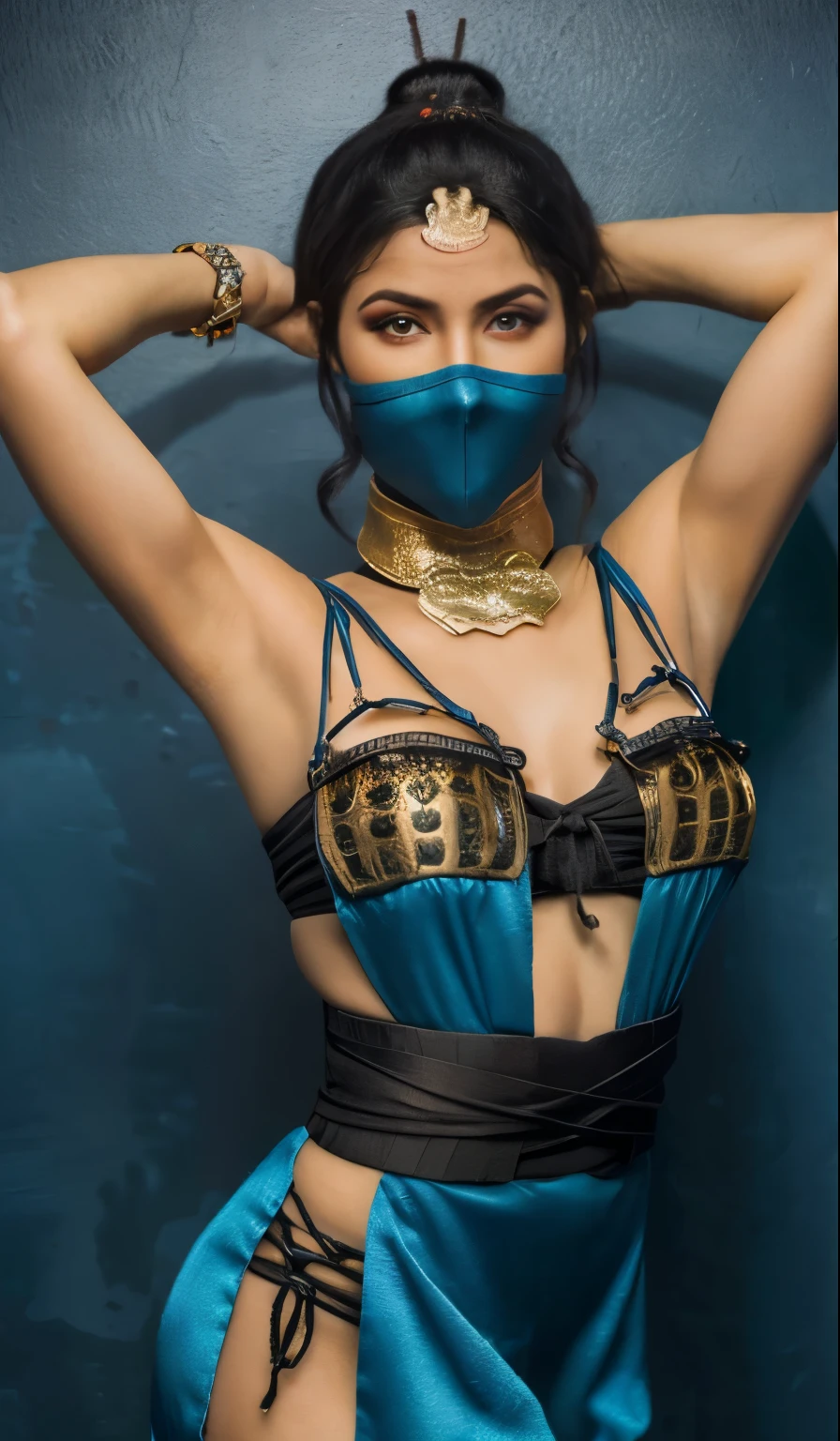 (Foto de alta qualidade, ultra realista, 8k, personagem do jogo MORTAL KOMBAT), Mileena super bela com seu traje roxo, foto tirada de perto, normal hands, dedos detalhados, obra-prima, (realista 8k, foto-realista: 1.37), realista detalhado, 1girl, cabelo longo:1.5, cabelo preto:1.2, olhos vermelhos:1.5, erotic, semi nua, olhos brilhanteortal kombat mileena)), ninja, armas, kimono, vestido de guerreira ,((mortal kombat)), seios longos grandes, mamas gigantes aparecendo, pose de luta, olhar sereno, templo, meditation, Ninja Mask, cobri sua boca, eyes to the sky, pelos pubianos saindo da calcinha, nudes, xota, micro calcinha enfiado nas partes intimas, pornografia, demonic mask, reflection, o fundo mostra a luz da lua, lua, flor de cerejeira, espadas, corpo quente erotico