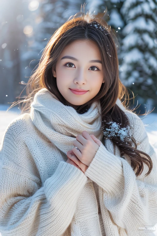 (best quality,highres:1.2),ultra-detailed,(realistic:1.37),(HDR:1.1),professional,portrait,artistic,crisp,beautiful,contrast,cool tone,soft lighting,radiant,calm,serene,natural beauty,lush surroundings,snow-covered landscape,subtle shadows,natural skin tones,naked branch,delicate snowflakes,ski tracks,exquisite details,peaceful atmosphere,winter wonderland,warm and cozy,subtle expressions.
