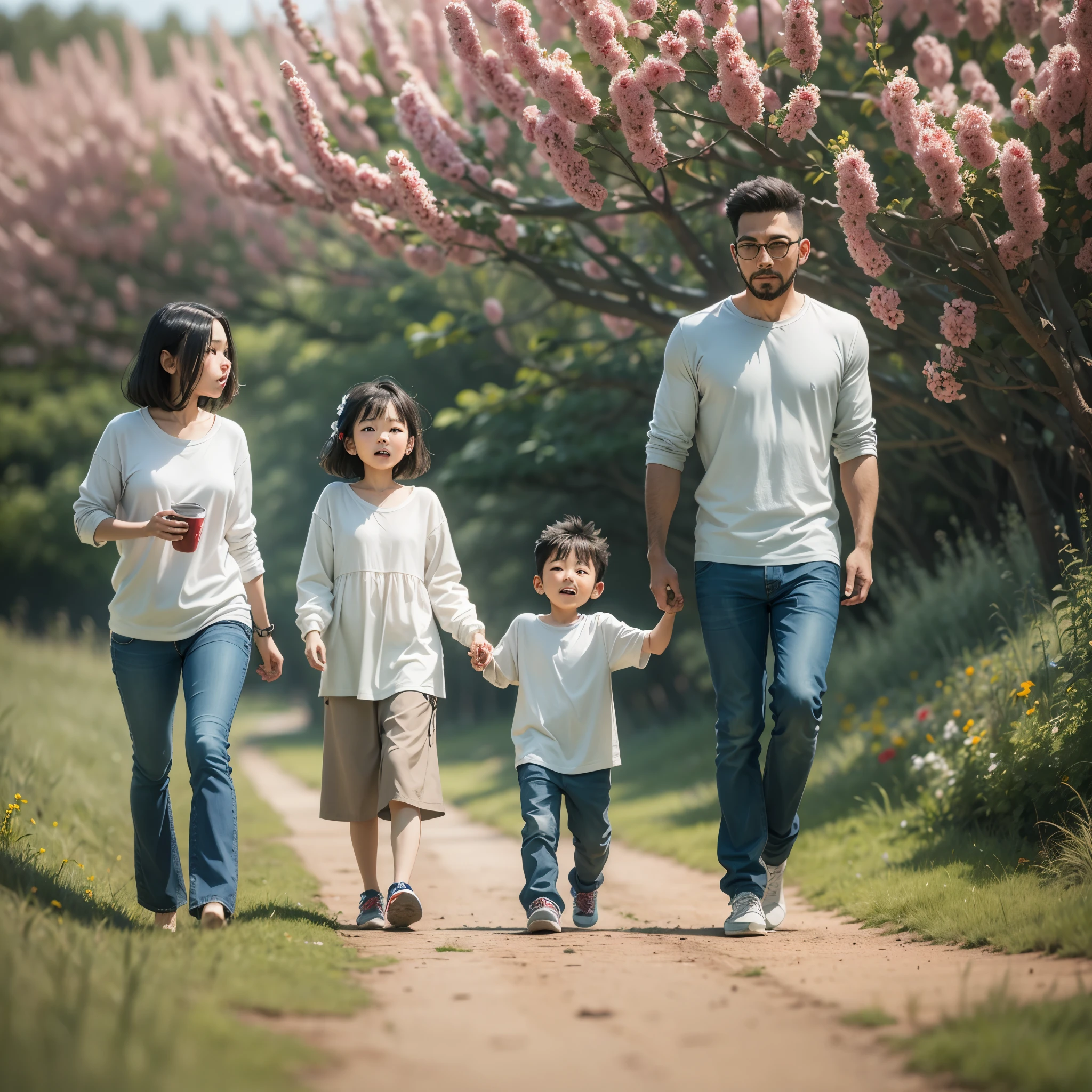 Family walks in the countryside --auto --s2
