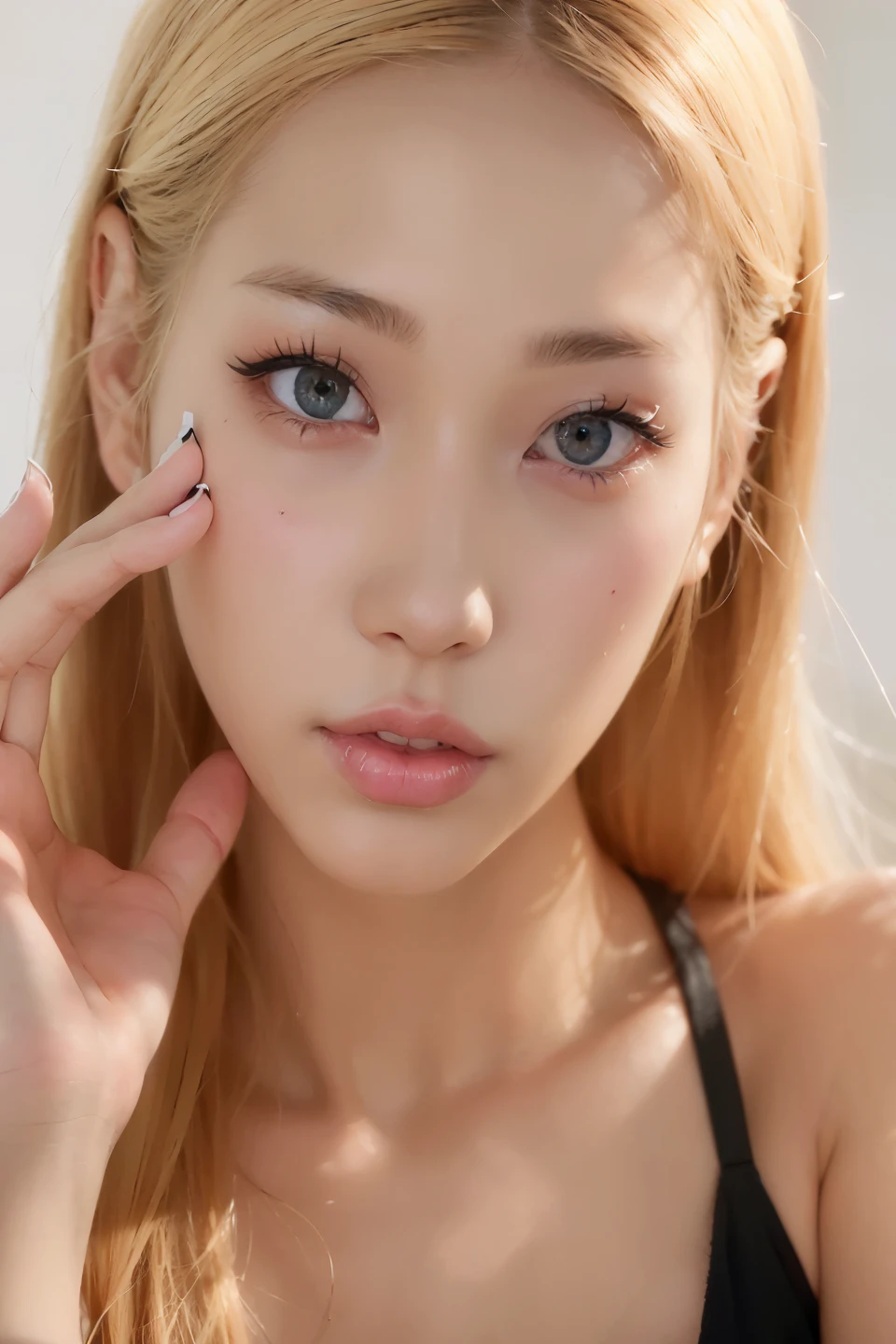 Ulzzang-6500-v1.1, (Raw photo:1.2), (Photorealistic), Huge file sizes, High resolution, Very detailed, highest quality, [masterpiece:1.6], Awareness-raising, Very detailed, finely, highest quality, 8K Wallpaper,((photoreal image))1 girl, Anatomically correct, smile, lots of cum on her face, lots of cum on her face, cum on her cheek, cum on her cheek, Cleavage, Medium sized breasts, Sucking the viewer&#39;s penis, ((Sucking the viewer&#39;s penis)), (Sucking the viewer&#39;s penis女の子), ((Fully nude)),(((((nsfw))))),(((The viewer&#39;s perfect penis:1.3))), one great dick, (((The viewer&#39;s nice penis:1.2))),,(((((Blonde Hair Color))))),(((afro hair)))((Coastal beach)),(((((((nsfw)))))))