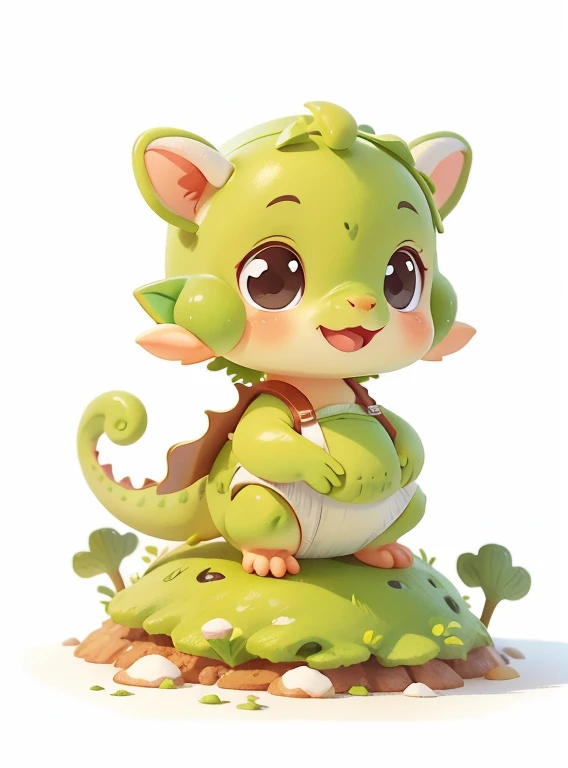 cute baby dinossaur. best quality. white background