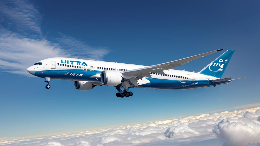 Planes、Boeing 787、(((ultra best quality, masterpiece))), (((ighly detailed)))