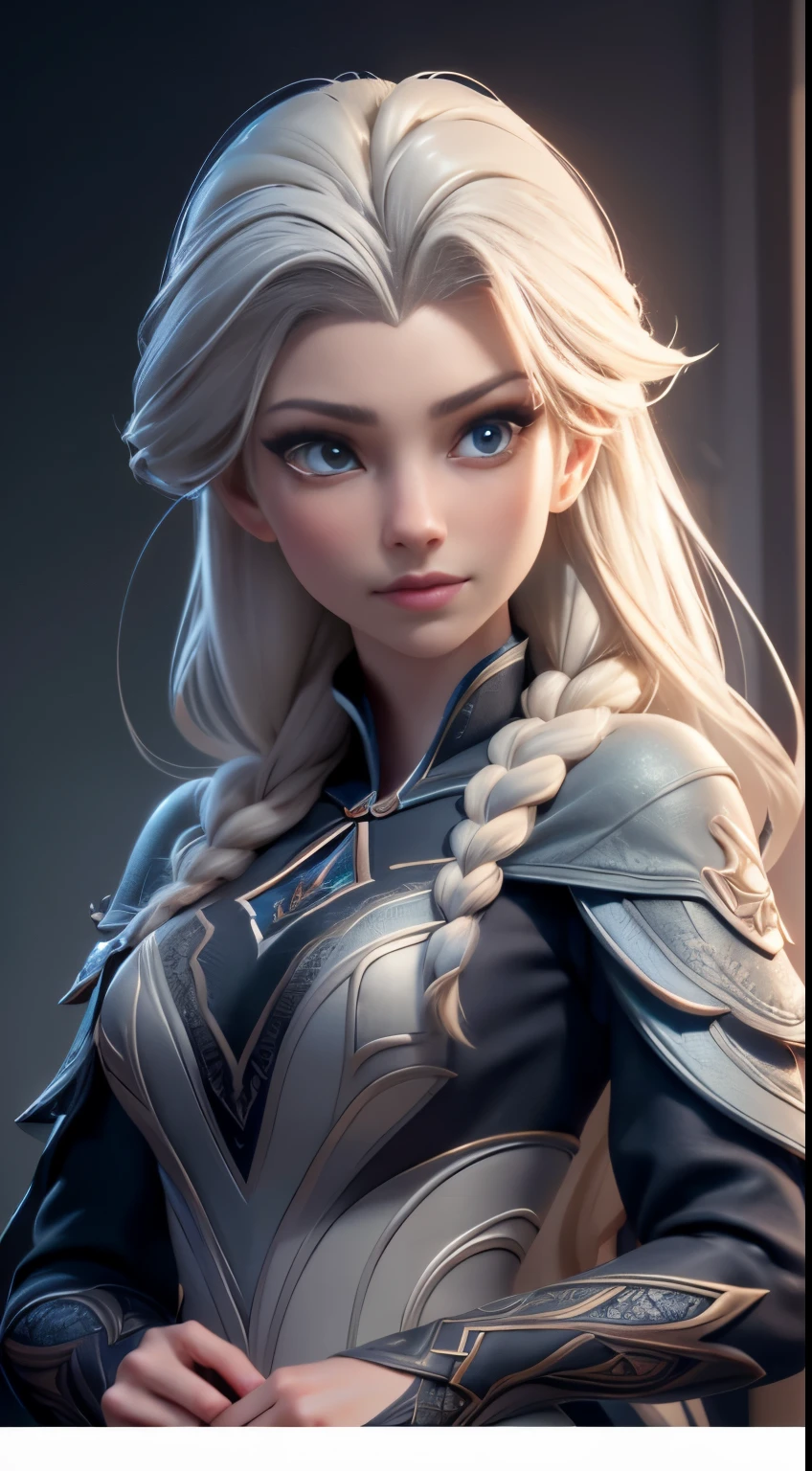 Highly detailed CG unity 8k wallpaper, style shot, complex, high detail, dramatic, highest quality movie still image, very detailed, masterpiece, best quality, character design, Elsa, Elsa from Frozen, (( Dark style)), realistic ultra-detailed rendering style, natural light, sharp character design, (hard focus, 8k), (((natural skin texture))), 8k textures, soft cinematic lighting, adobe lightroom, dark room, hdr, Sophisticated, Elegant, Rich Detail, Sharp Focuilm Look) )), Soothing Tones, Detail Frenzy, Intricate Detail, Super Detail, Low Contrast, Soft Film Lighting, Dull Colors, Exposure Blending, HDR, Fade, 35mm, f/1.4, ISO64, f16, 25 sec.