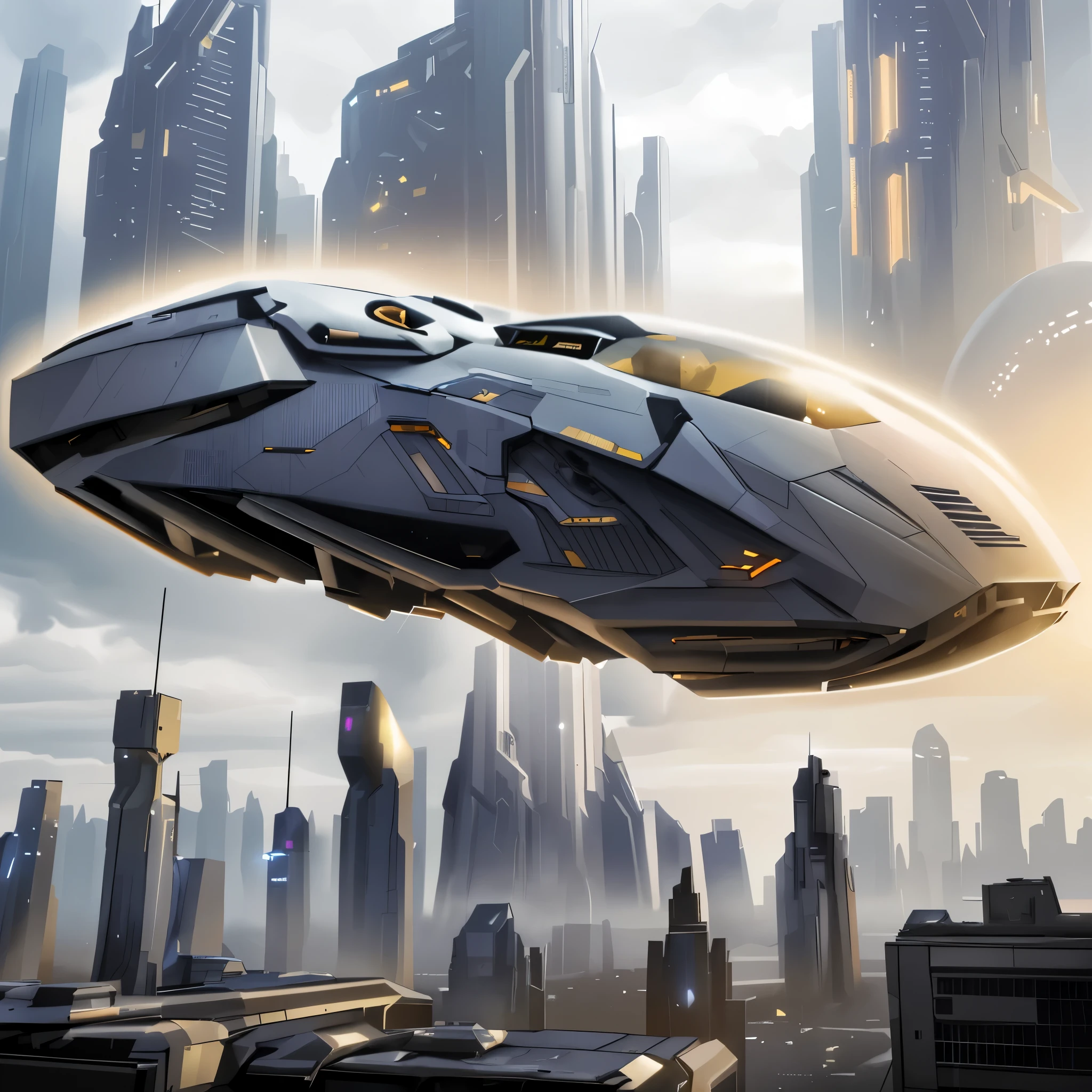 showcasing a futuristic marvel—a digital wireframe unveiling the intricate details of an advanced armored interstellar mecha truss. The see-through design allows a glimpse into the internal components, which are artfully highlighted with heads-up display (HUD) elements. The wide shot captures the entirety of this technological marvel, inviting viewers into a mesmerizing world where cutting-edge design converges with the virtual realm.