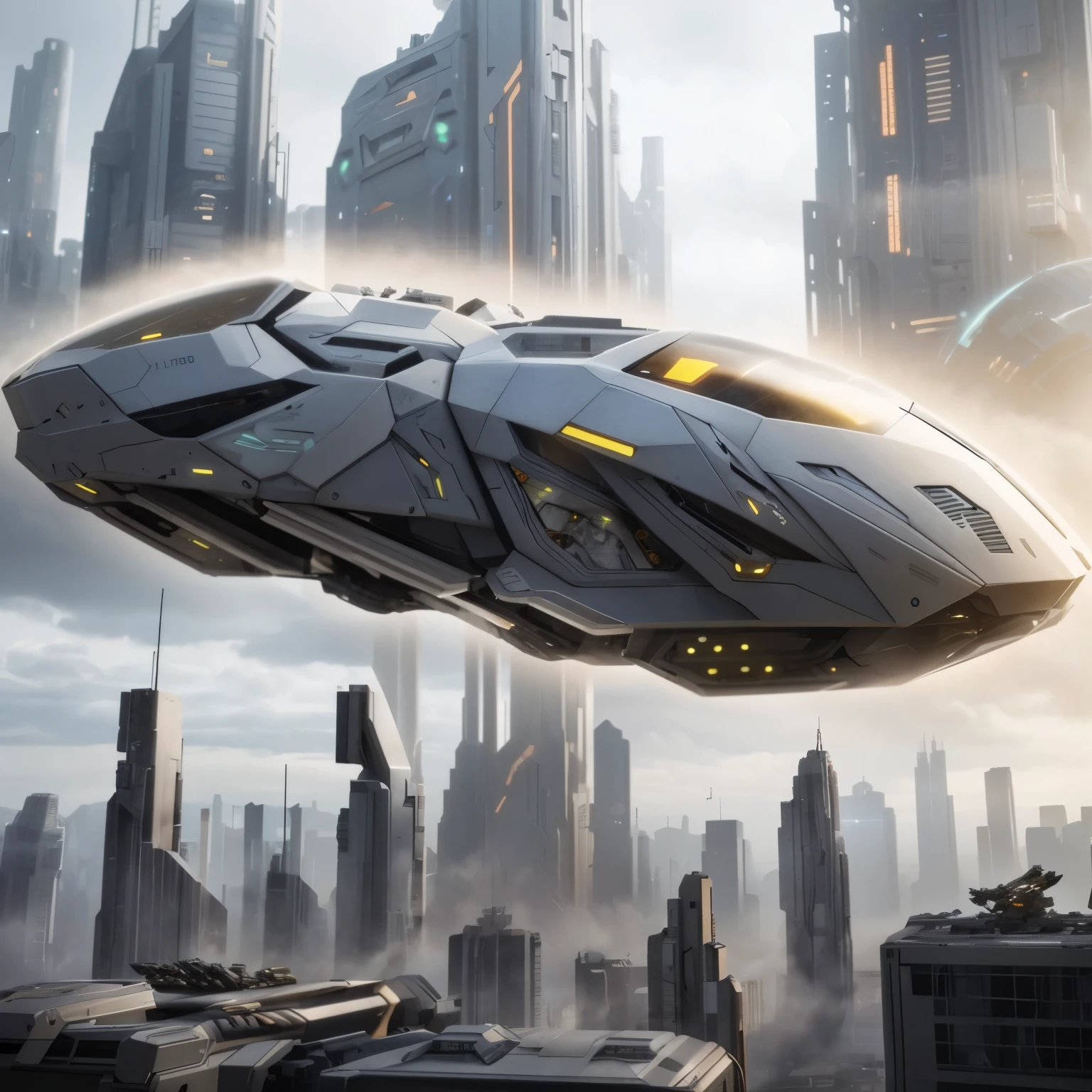 showcasing a futuristic marvel—a digital wireframe unveiling the intricate details of an advanced armored interstellar mecha truss. The see-through design allows a glimpse into the internal components, which are artfully highlighted with heads-up display (HUD) elements. The wide shot captures the entirety of this technological marvel, inviting viewers into a mesmerizing world where cutting-edge design converges with the virtual realm.