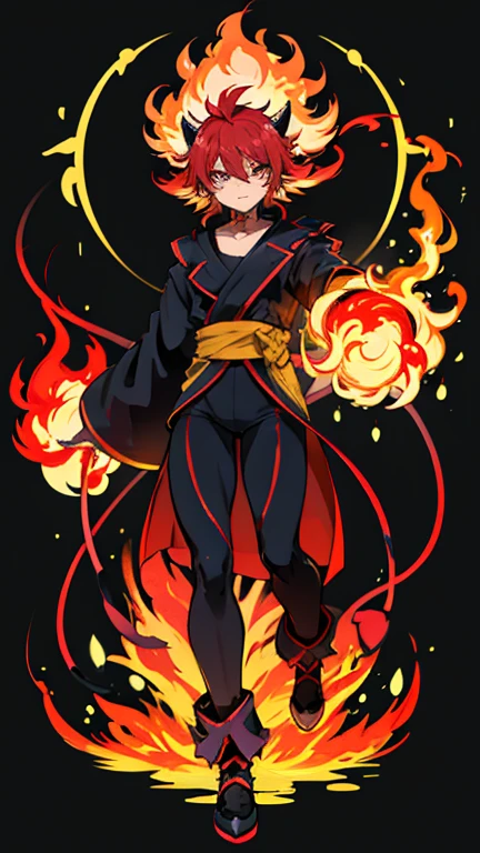 Fusion de devil juin avec kurama, 8k, HDR,