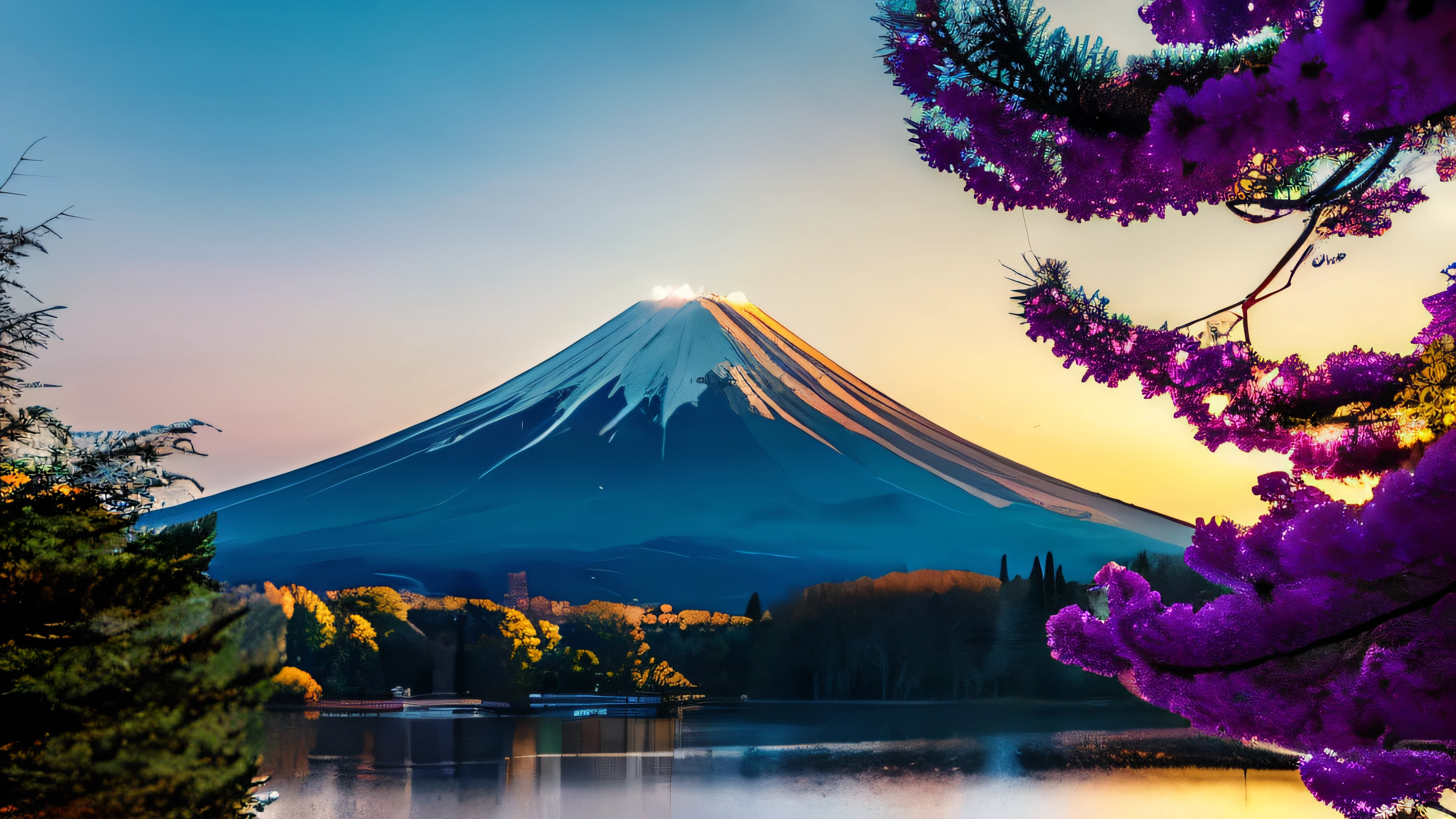 美しいFuji山が見えます. Fuji
