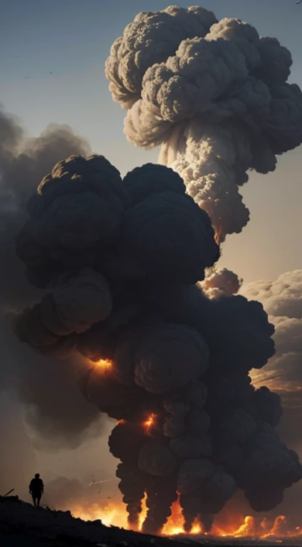 (Quality tags: masterpiece, best quality, official art:1.2), a cinematic portrayal of missiles descending on Palestine, (explosive impact and billowing smoke:1.3), a dynamic representation of unfolding chaos, (tense atmosphere hanging in the air:1.1), shattered remnants of buildings in the background, (dramatic cityscape in disarray:1.2), a haunting scene of destruction, (intense emotions captured in the onlookers:1.4), a moment of shock and despair, (dynamic composition:1.2), a visual story of the impact of conflict, (subtle play of light and shadow:1.2), a vivid portrayal of the harsh reality.