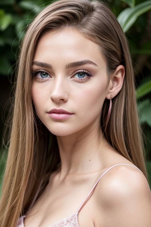 Belle fille, Marron_eyeeautiful mince adolescente de 18 ans, cheveux color [Brown highlights cheveux], [Pixie undercut] cheveux)), boucles d’oreilles, lèvres, Réaliste, taille étroite, charmant, pink lèvrestick, maquillage coloré, Cils longs, boucles d’oreilles, porter de l’eye-liner, peau claire, (mignon), (face détaillée), Yeux détaillés, Iris détaillé, corp magnifique, avec des amis, inconnu dans un parc