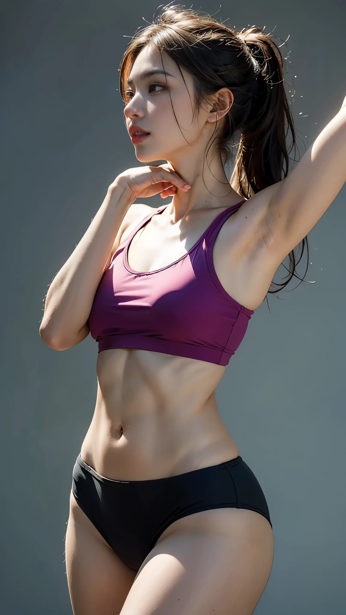 An instructional image showing a person performing exercises for the iliopsoas (hip flexor) muscles, as part of a fitness or physical therapy manual. The person should be demonstrating a hip flexor stretch or strengthening exercise, indicating the proper technique. Include labels or arrows to show correct movement and posture, set against a simple, uncluttered background.