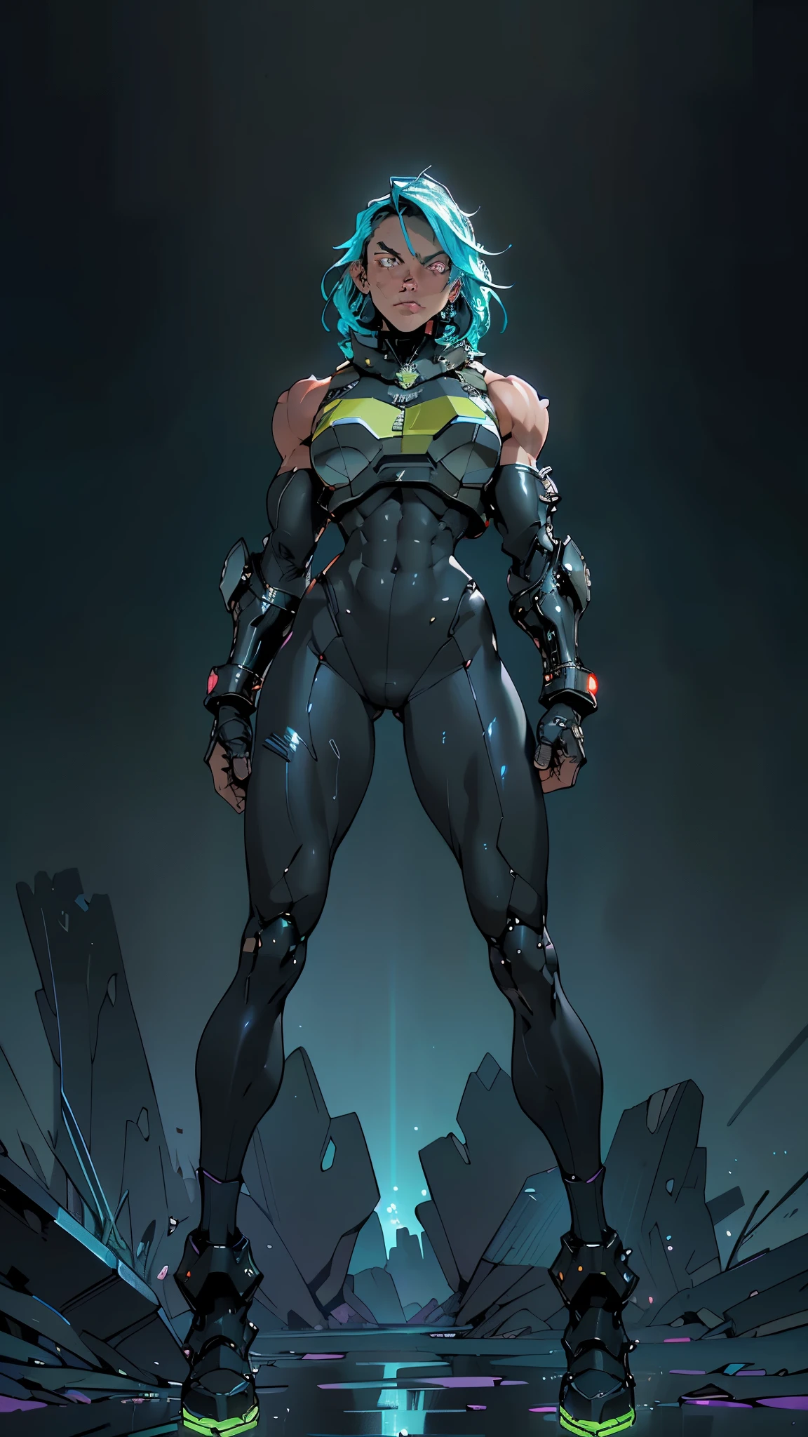 (man:1.5),muscular man in mecha armor,(((1man))),((man muscular in mecha armor)),

((exaggerated muscles,exaggerated shoulders,very muscular and huge)),man chest,((((muscular,muscular man,tall,big biceps,abs,big thighs,broad shoulders)))),

mandalorian helmet,underwater armor,mecha armor,full of weapons,((LED lights, RGB lights,black and neon blue armor)),((wet armor,intricate armor,detailed armor)),

(dynamic pose:1.0),solo focus,(centered,scale to fit dimensions,Rule of thirds),

cyberpunk city by the ocean at night, with bright neon signs and dark stormy clouds and puddles, scenery:1.25,nighttime, starry night, cosmos,Very dark night that makes the neon lights stand out, very bright neon lights,nighttime, starry night, cosmos,

highres, sharp focus, (ultra detailed, extremely detailed), (photorealistic artwork:1.37),(extremely detailed CG unity 8k wallpaper),((synthwave background theme)),(((vibrant colors))),(intricate background),(masterpiece),(best quality),
