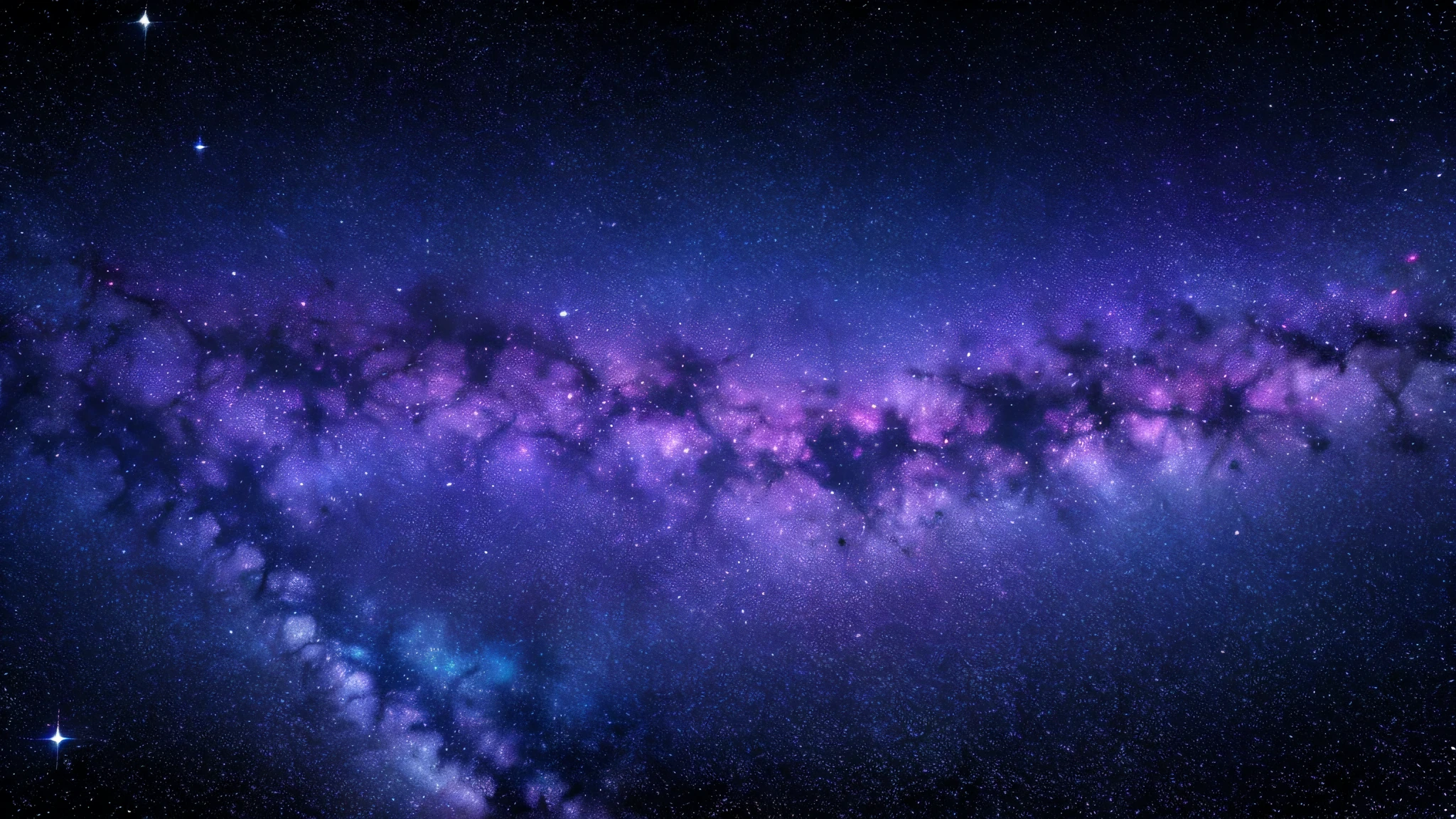 Vast starry sky map，Blue-violet gradient