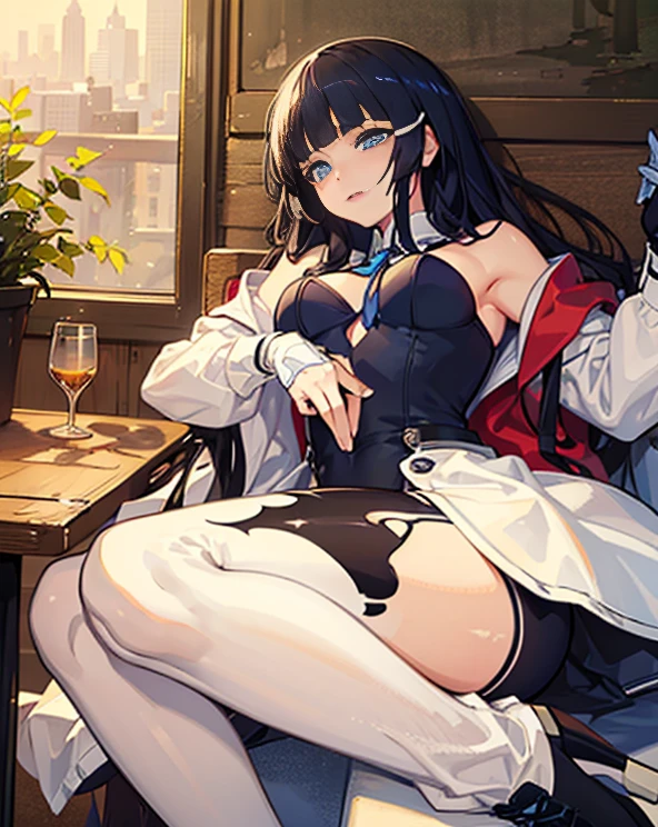 table top, highest quality,sleeping face up in bed,Crab crotch,please show me your boots,thigh high boots,glove,Strange thieves,elegant, 1 girl, muscular,cute, blushed, looking at the viewer, from below,body suit, prison,blue eyes, beautiful eyes, beautiful background, particles of light, Light of the sun, dramatic lighting, outside, shiny, realistic, table top, highest quality, super detailed, be familiar with, scenery, beautiful and fine eyes, fine hair