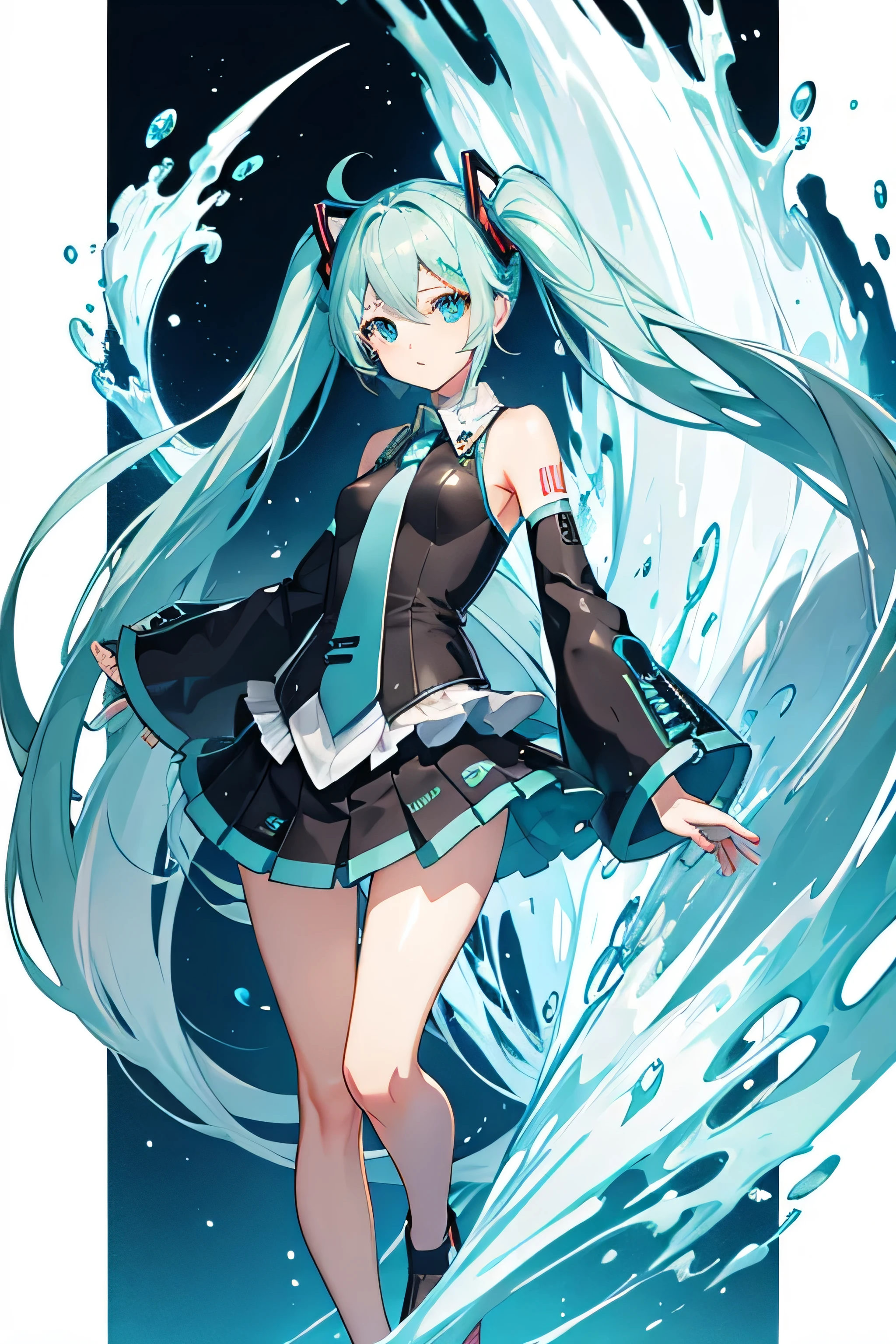 Hatsune Miku,Fluid art,fractal art