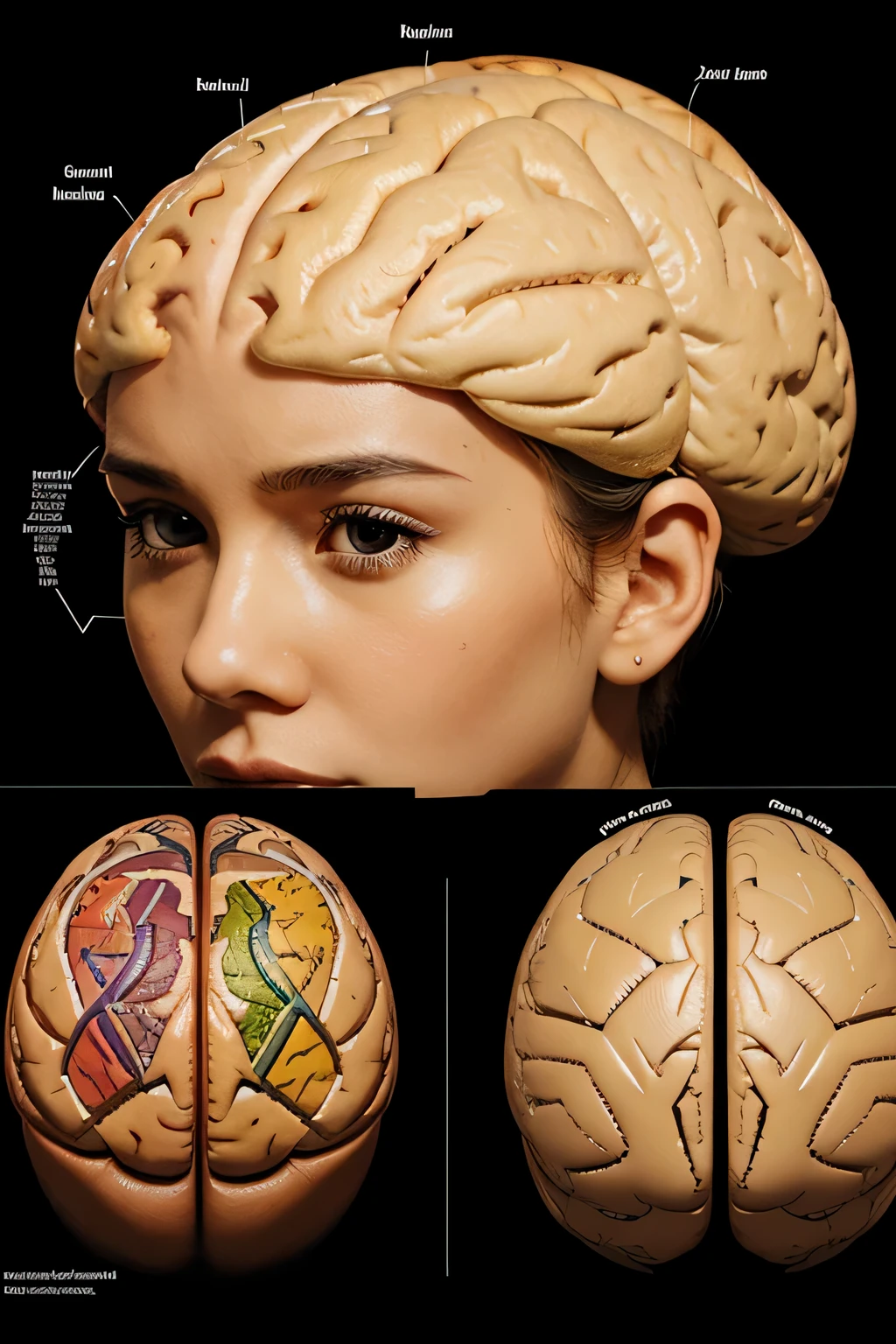 A graphic illustration showing a brain and its different areas, highlighting the region associated with emotions.