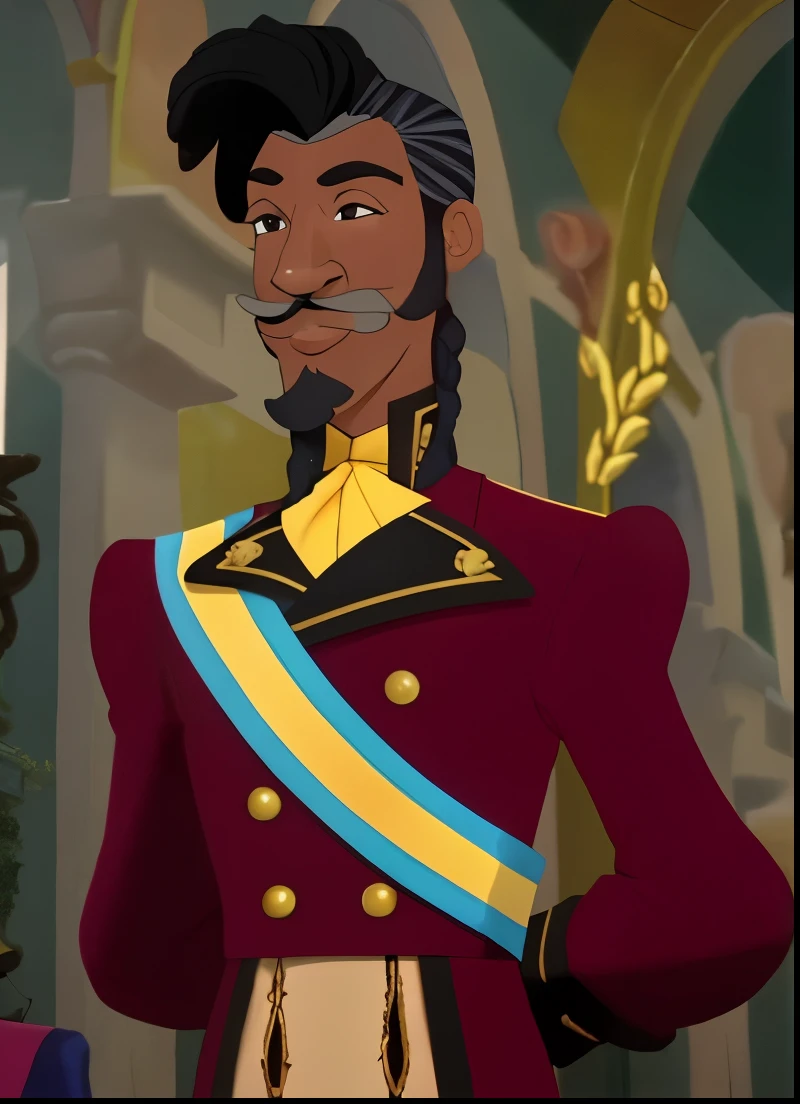 Look Exacrly like the original but African American French mustache and French goatee, and dreadlocks 57 years old and wrinkles and kinda elderly and dreadlocks