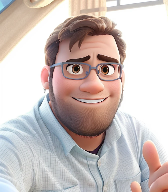UM HOMEM ESTILO DISNEY PIXAR, ALTA QUALIDADE, MELHOR QUALIDADE