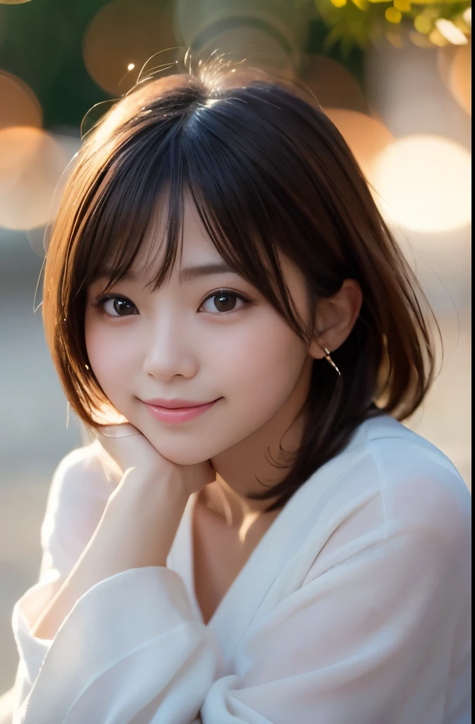 best quality, focus on the eyes, soft light, Using a reflector to brighten the face, (depth of field) ,ultra high res, (photorealistic:1.4), RAW photo, (bokeh:1.4),
1girl, japanese women, solo, cute, (smile shyly:1.1), dropping eyes, (full body:1.3),
