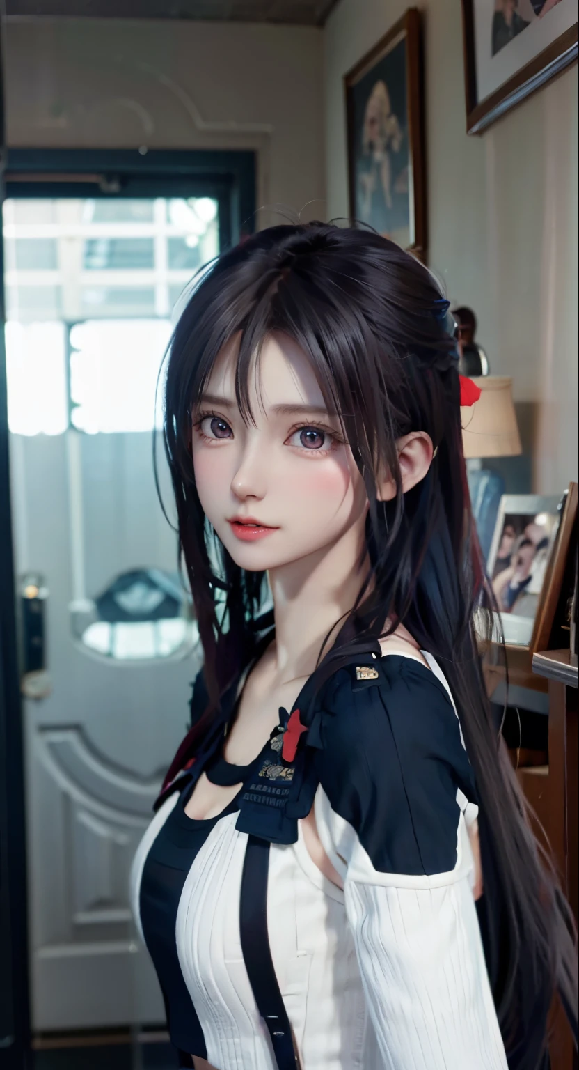 Supermodel、perfect details、hoodie、spats、Three girls stare at the screen　3 girls