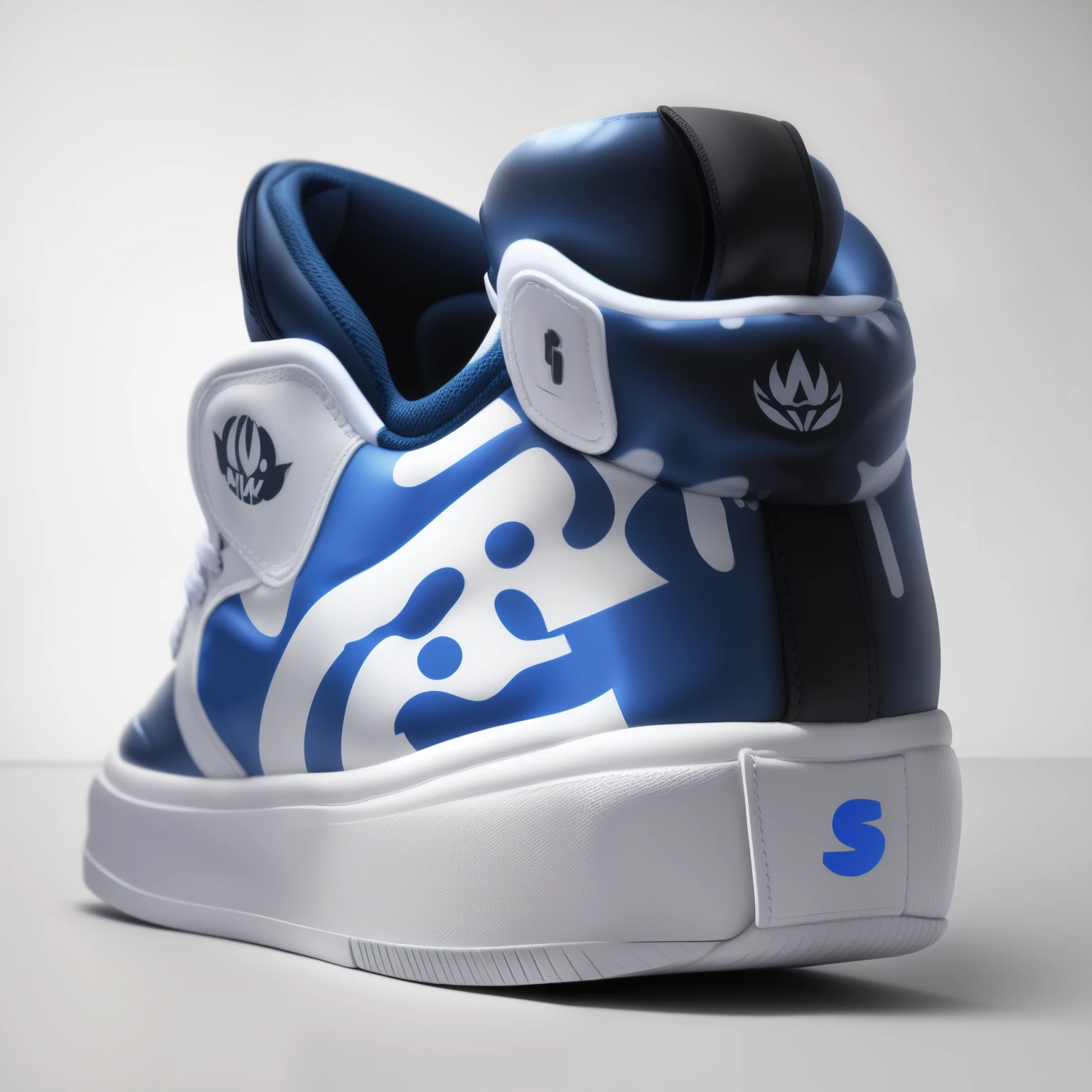 Sneaker style,Requires 4 to 6 colors,with logo icon