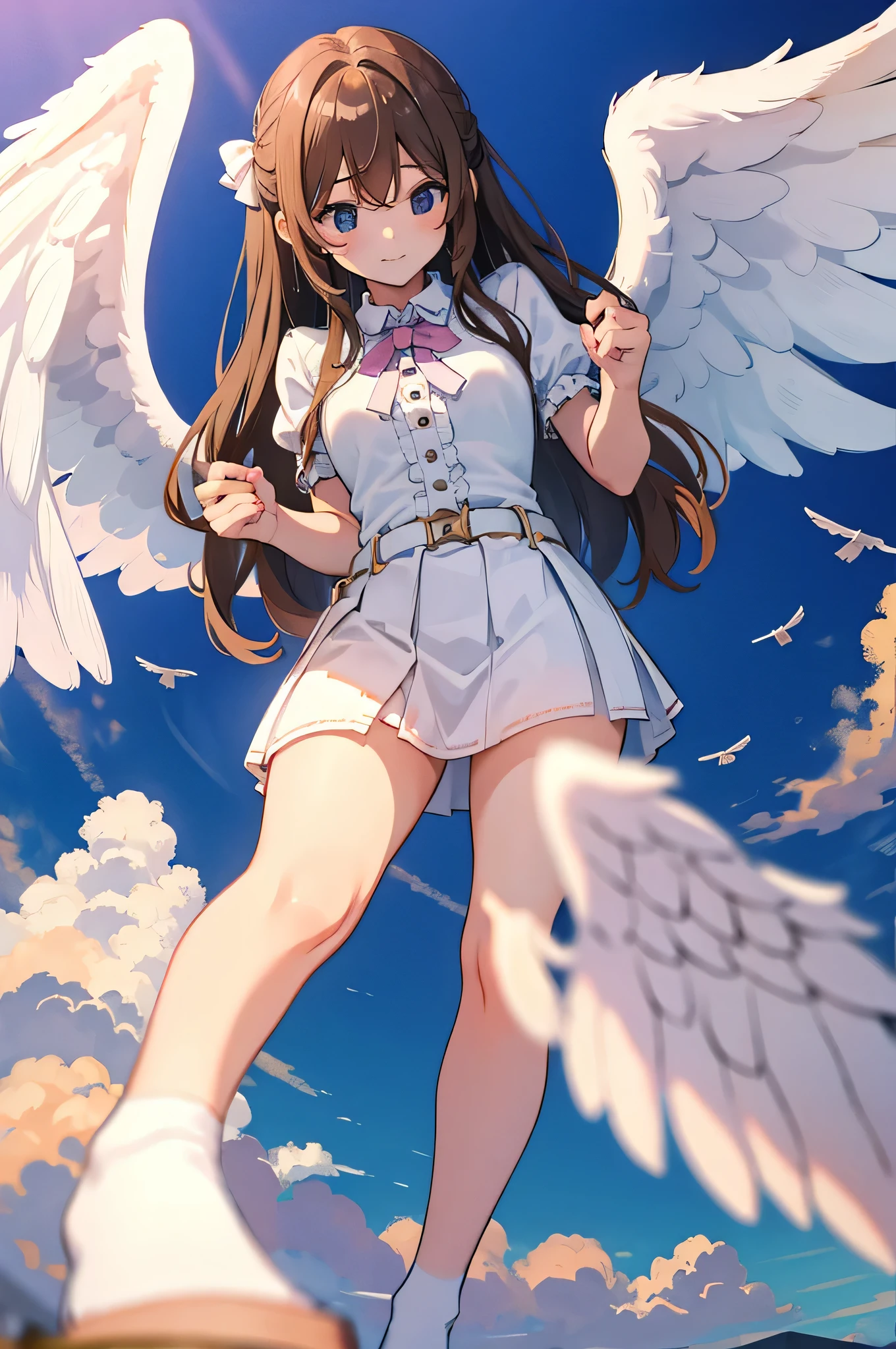 GTS Angel Wings Girl Flying in the Sky