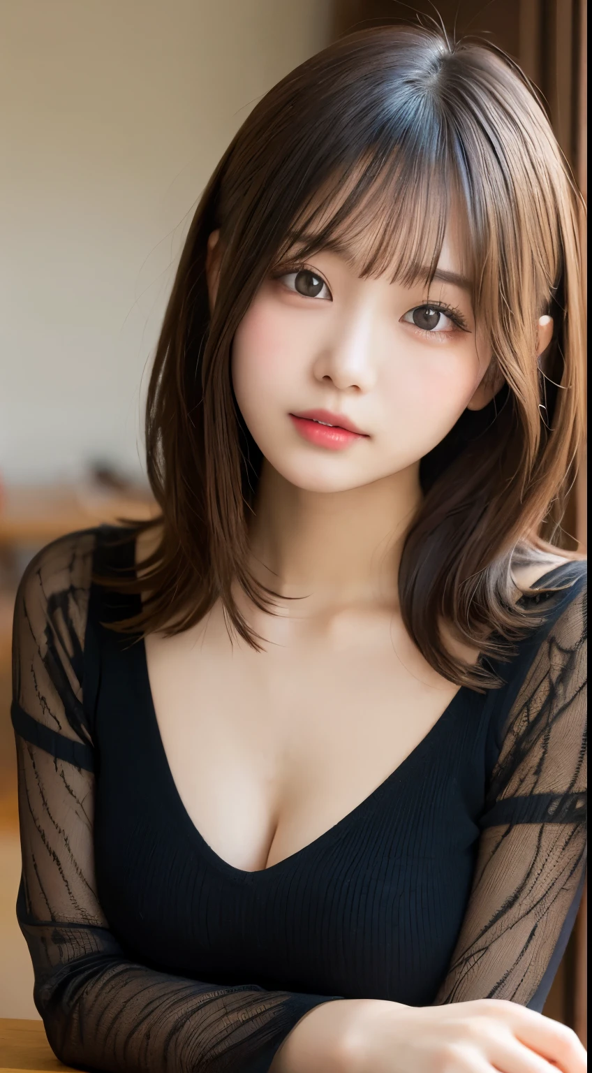 table top, highest quality, figure, super detailed, finely, High resolution, 8k wallpaper, 完璧なダイナミックな構figure, beautiful and fine eyes, tight mini,medium hair,small breasts,natural color lip, random sexy pose,Harajuku、20 year old girl、cute、sexy shot looking at camera