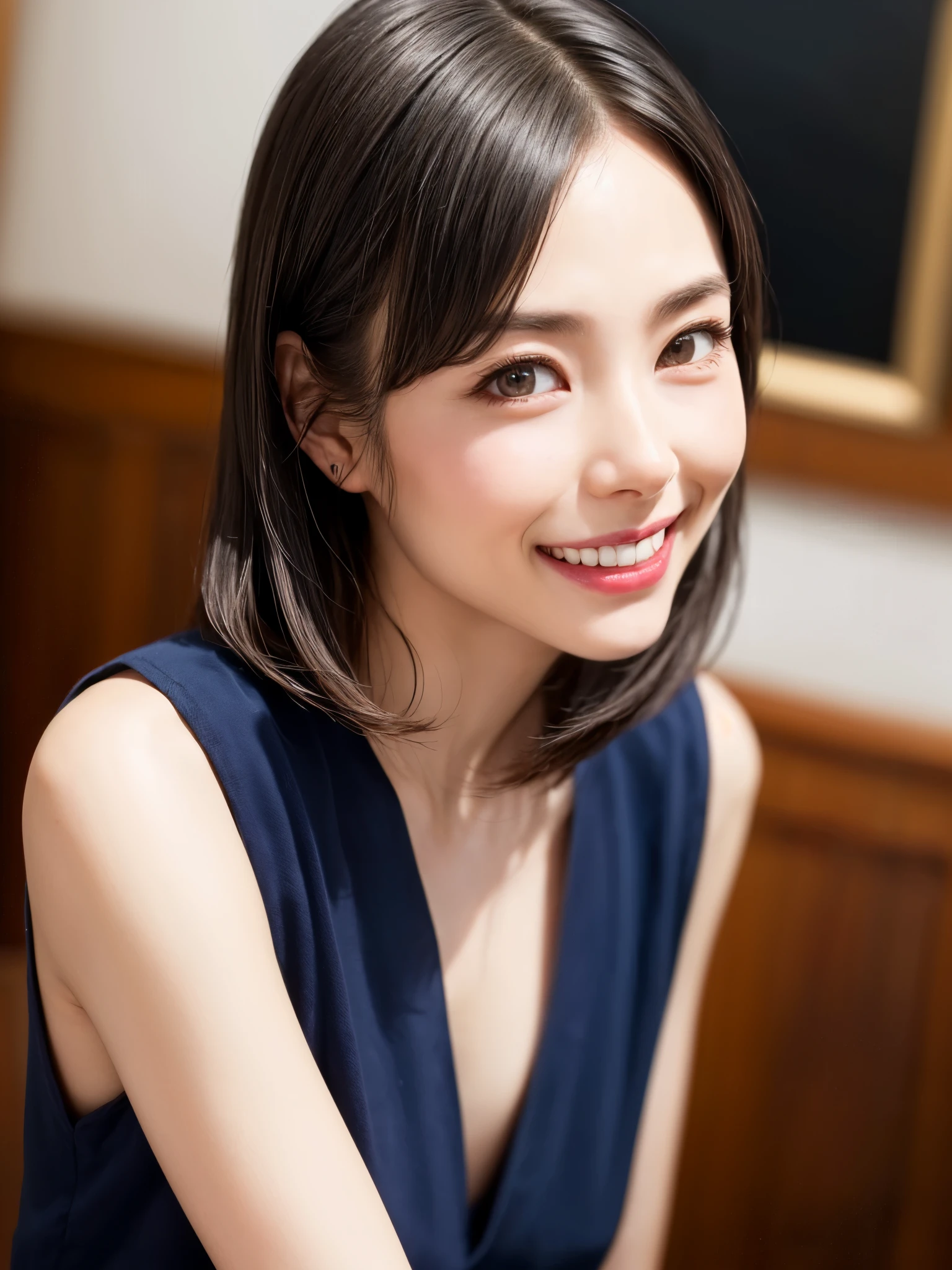 (table top, highest quality、High resolution:1.4、very attractive beauty、Adds intense highlights to the eyes、look closely at the camera:1.4、Beautiful woman full of charm、ideal body proportions、perfect anatomy、brunette short bob hair、shiny hair、bangs:1.4、光沢のあるbangs:1.4、lip gloss),1 girl, Report, light brown shiny hair, scarf,realistic, looking at the viewer、Please tilt your head slightly, bright colored crystal light blue eyes, short and shiny hair、 chest中央に穴の開いた白いタートルネックの衣装,chestの真ん中に丸い穴のあるセクシーな白いタートルネック ニット セーター、 lips, lip gloss, Upper body、Big eyes、eyelash、face is a little red、embarrassing)、((italian road in winter))、((short hair with Big eyess、Give your students very powerful highlights、{Huge|big|Hugeな|mega} chest:1.6、very bigger chest、look at the audience、very beautiful beauty、show me your ears、long neck、smile、smile、Happy、beautiful teeth、口を開いてsmile、heart shaped eyes))、28 years old、very cute super model、