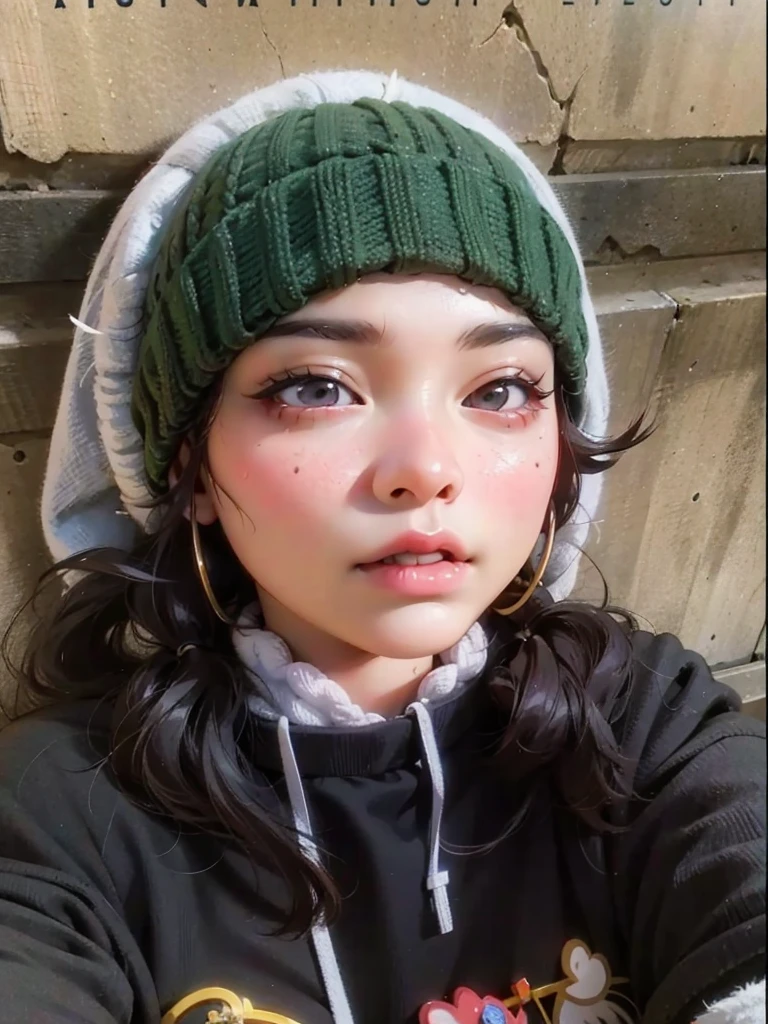 arafa woman wearing a green hat and a black jacket, young lovely korean face, adorable and pale korean face, young cute wan asian face, Ulzzang, Menina coreana, linda jovem coreana, jaeyeon nam, asian face, jennie blackpink, parque roseanne de blackpink, Korean facial features, Jinyoung Shin, Heonhwa Choe, linda jovem coreana,  blackpink jennie 
