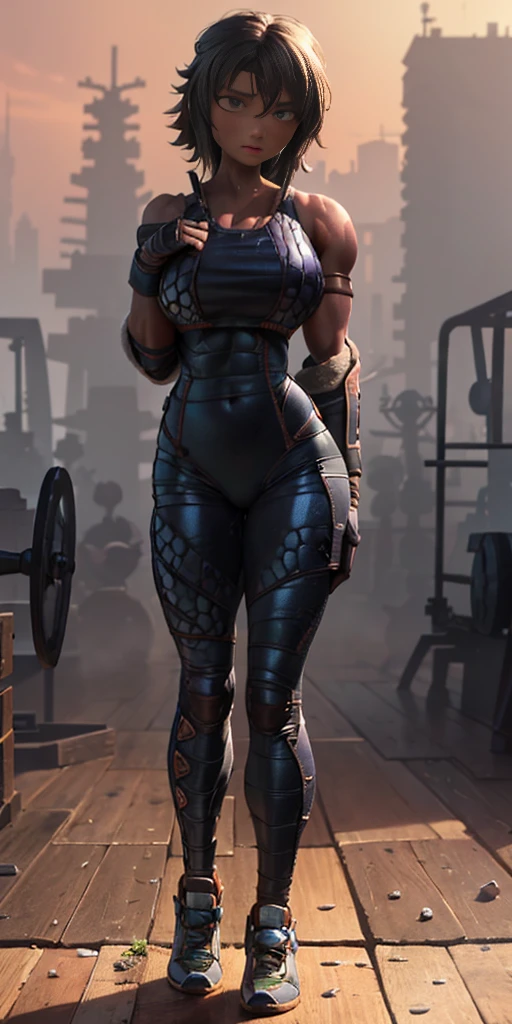Immerse yourself in the awe-inspiring presence of a girl with an extraordinary muscular physique in the gym. With her colossal strength and chiseled body, she confidently flexes her muscles, radiating power and determination. Her physique truly remarkable, featuring bulging muscles that ripple with power. Her arms are adorned with immense biceps and sculpted triceps, Each muscle fiber defined、intentional. Her chiseled six-pack abs are、Proudly shows dedication to physical strength, a testament to the hours spent honing her body to perfection. Clad in workout attire that accentuates her muscular form, she emanates an air of confidence and dominance. Beads of sweat cascade down her glistening skin, evidence of the intense physical exertion she undertakes. The gym serves as her domain, Pushing the body to its limits、A sacred space that transcends the boundaries of what seems possible. Short hair, beautiful colored hair, blushed ,18+ Face,Face, ,Wet mouth,nsfw art, body curve, full , White armor, ((Full body)), Full body, Random position, random pose position, Random position, beauty shirt, (The upper part of the body_Body),(Big_Body:1.5),10 Pack Abs,10 Pack Abs,10 Pack Abs,10 Pack Abs,10 Pack Abs,10 Pack Abs,10 Pack Abs,10 Pack Abs,10 Pack Abs,10 Pack Abs,10 Pack Abs,10 Pack Abs,10 Pack Abs,Toned figure,big muscle,Bodybuilding Girls,Women's Bodybuilding, Her chiseled six-pack abs are、Proudly shows dedication to physical strength, Her chiseled six-pack abs are、Proudly shows dedication to physical strength,