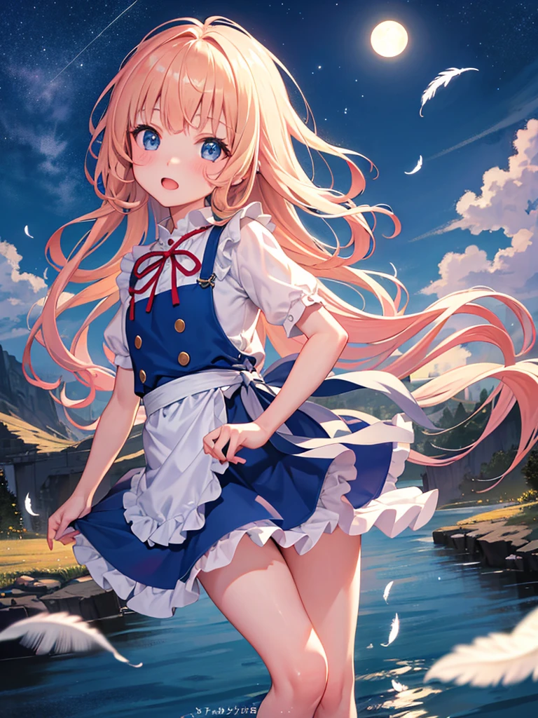 (((NSFW))), various positions, side view, very erotic poses, ((masterpiece, highest quality, 8K, clear, detailed, very beautiful, clear))), apron dress (light blue), Alice from Alice in Wonderland, crying face, (young: 2.1), , (small butt: 1.6), round face, ), blonde, super long hair, hair (wavy), super thick penis in pussy Insertion, small breasts, (baby face: 1.2), short limbs, crying face)}, overflowing semen, love juice, urination, plaza in front of the castle, {{{(((Alice spreads her legs wide open and has a super thick penis inside her pussy. Inserting his penis, the man grabs Alice's buttocks with both arms and spreads them wide、Super thick penis inserted into anal、A lot of semen、Very painful look、Crying loudly)))))