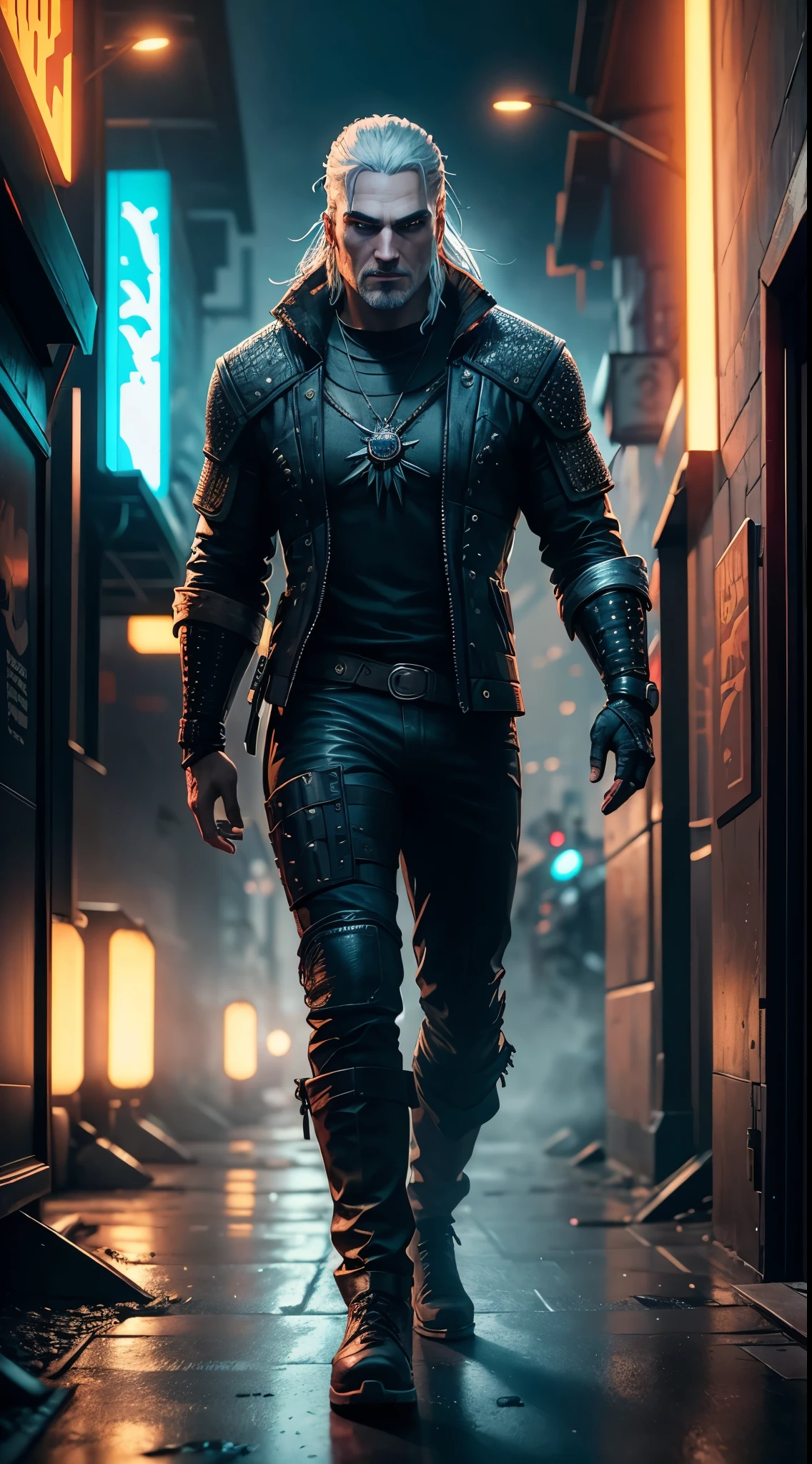 The Witcher geralt, meet cyberpunk 2077 main protagonist