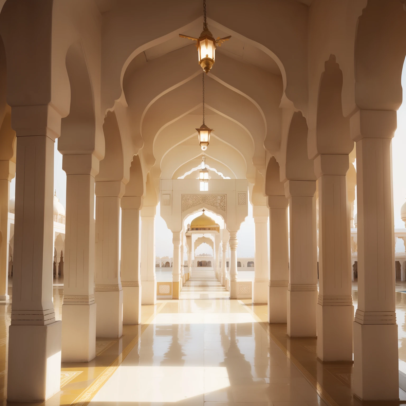 White and golden colour in dargah
