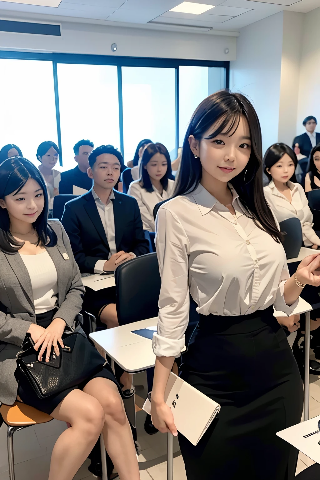 During a company meeting