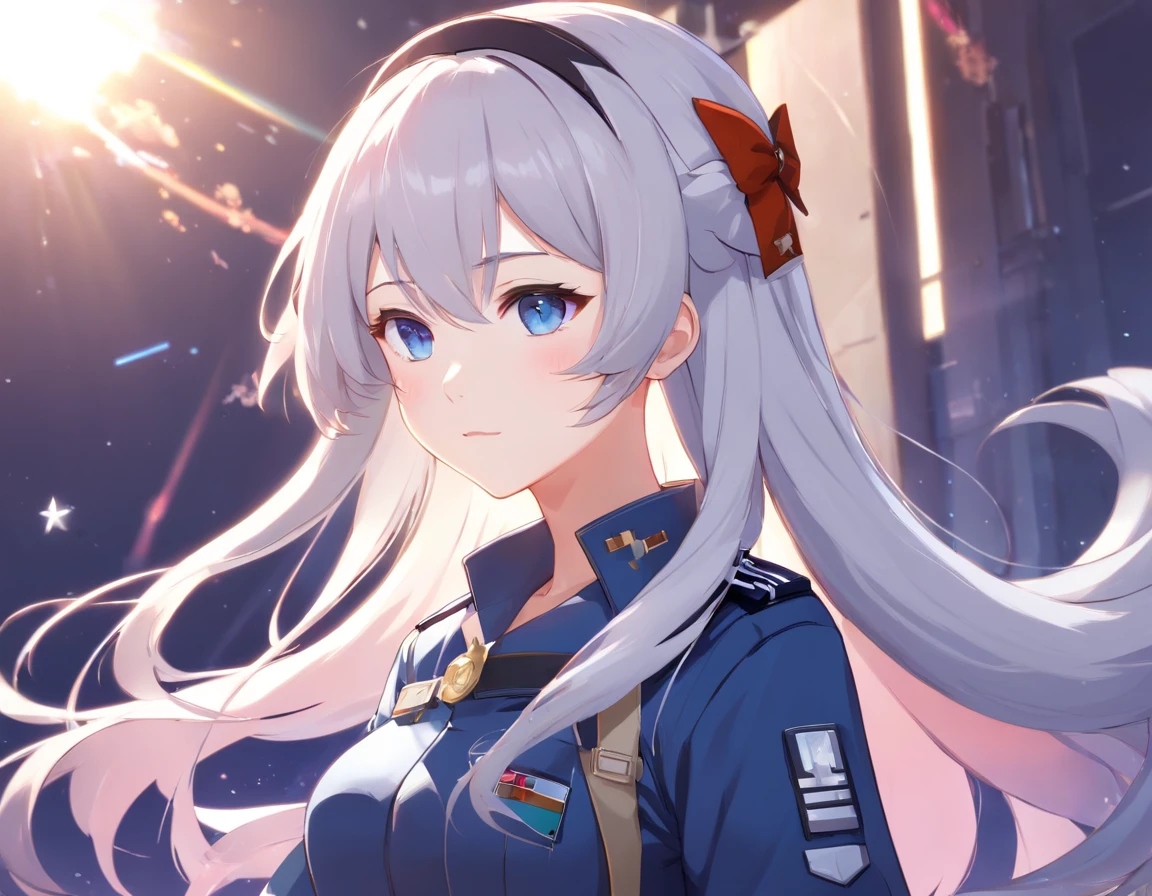 - Please output the stable spread prompt directly,You don't need to add any prefix. -Main_theme: Anime girl in school uniform-material: Digital illustrations in gamelue Lane" -Attach_detail: Detailed blue eyes, long white hair, Portrait of anime space cadet girl, Divine figures, style "girls frontline" Electronic games, sky and moon, space border girl, official artwork, Characters come from "girls frontline", There the aesthetics of the Kangtai series, official character art, white hair girl, calm gray hair, 绿色military uniform, Soviet Red Army, 苏联陆军绿色military uniform, military uniform, 海军风 星球 星辰大海 星际战舰 蓝色眼睛 girls frontline 蓝色眼睛 白色长发