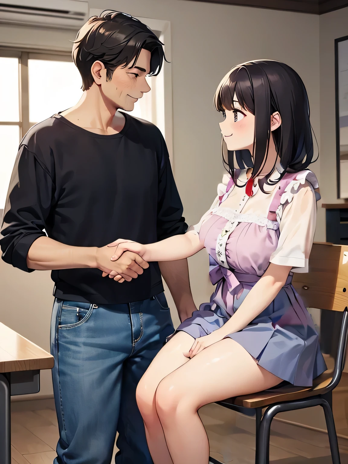 Women have two right hands, therefore、please remove them.。