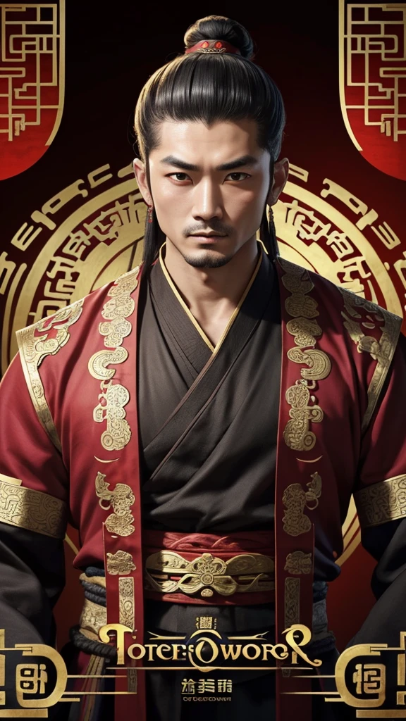 oriental、man in ancient chinese clothes、ancient chinese hairstyle man、I covered my topknot with a cloth、three kingdom、multiple warlords、highest quality、masterpiece、ultra high resolution、(Photoreal:1.4)、game poster、inside the house、Upper body、highest quality、masterpiece、ultra high resolution、(Photoreal:1.4)、game poster