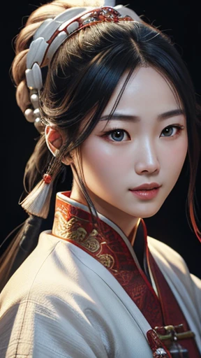 oriental、ancient chinese in white clothes、ancient chinese hairstyle man、three kingdom、multiple warlords、highest quality、masterpiece、ultra high resolution、(Photoreal:1.4)、game poster、inside the house、Upper body、highest quality、masterpiece、ultra high resolution、(Photoreal:1.4)、game poster