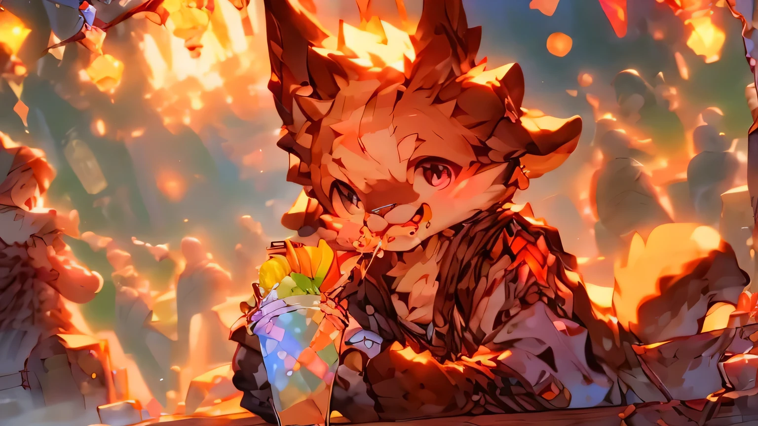 top quality, best quality, High quality illustrations, masterpiece, ultra high resolution, Detailed background, Detailed background, coffee店, drink, eat, coffee, staff, 6+boys, ridiculous(Very detailed beautiful face and eyes)perfect anatomy, Express, good lighting, movie shadows(Kanno, furry human),