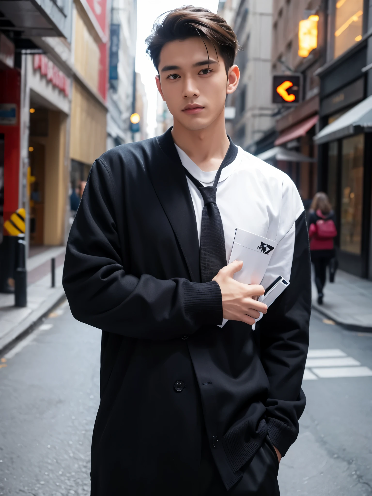 boy, handsome, slick back, university