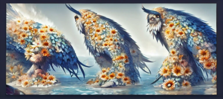 Flower Owl turning into flower lady