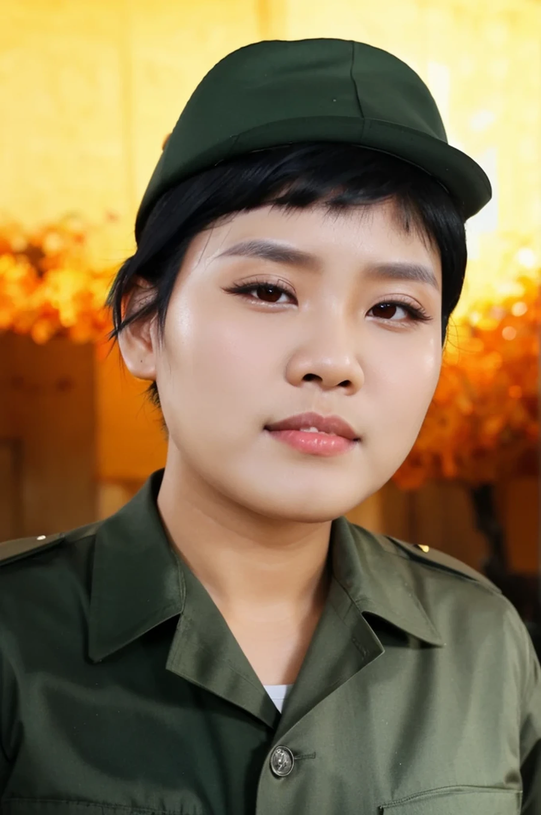 homme, Les cheveux cours et noirs, Vêtements de l'armée vietnamienne