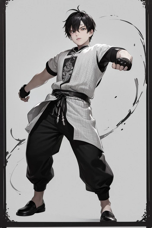 Generate an image of Ken, a character with the ability to control and manipulate molten lava. Visualize the intensity and fluidity of his power in a dynamic pose.